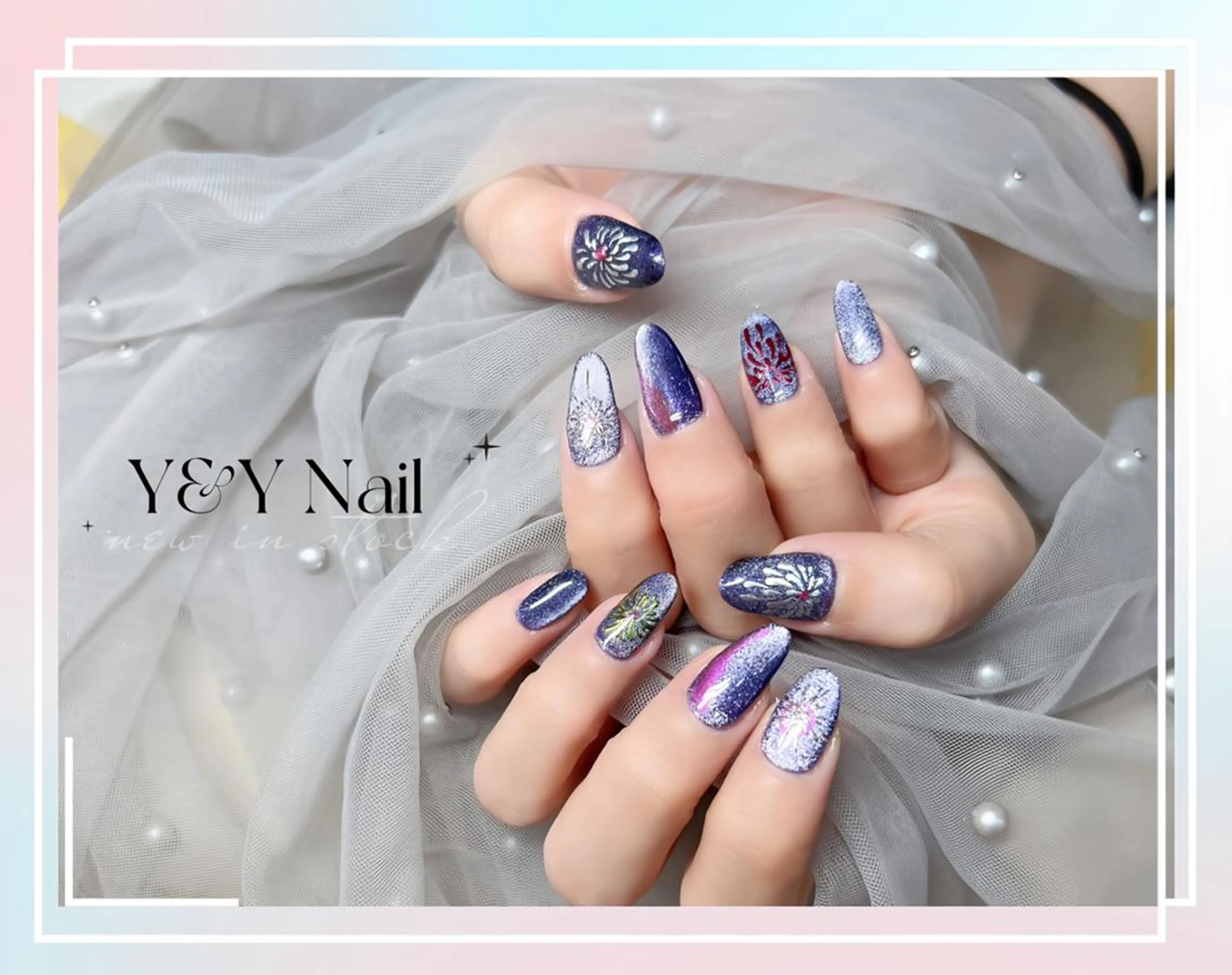 ミディアム ハンドネイル ハンドケア Y&Y Nail Salonのネイルデザイン