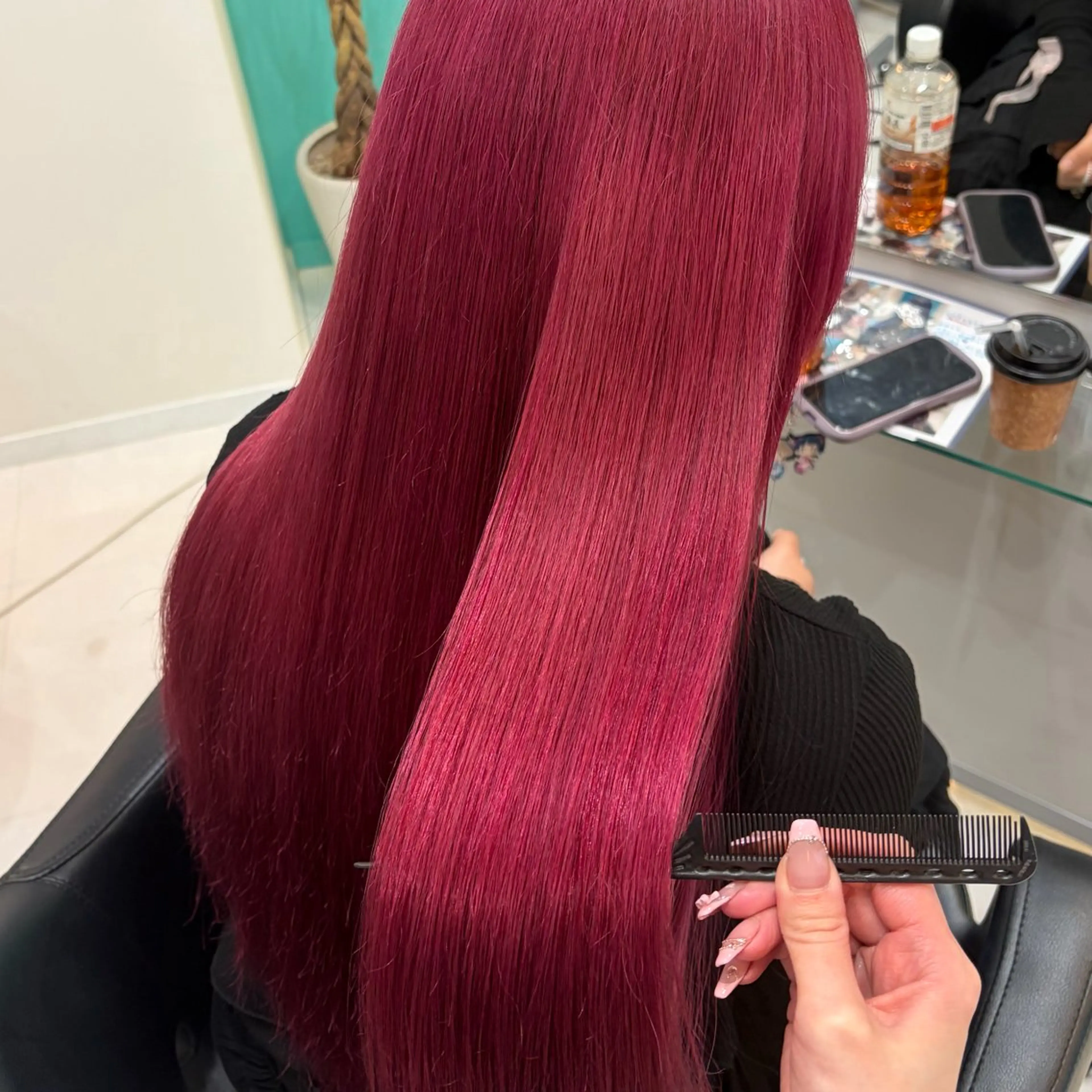 ロング カラー ピンクカラー ヘアカラー デザインカラー/ ボブ/Natsukiのヘアスタイル