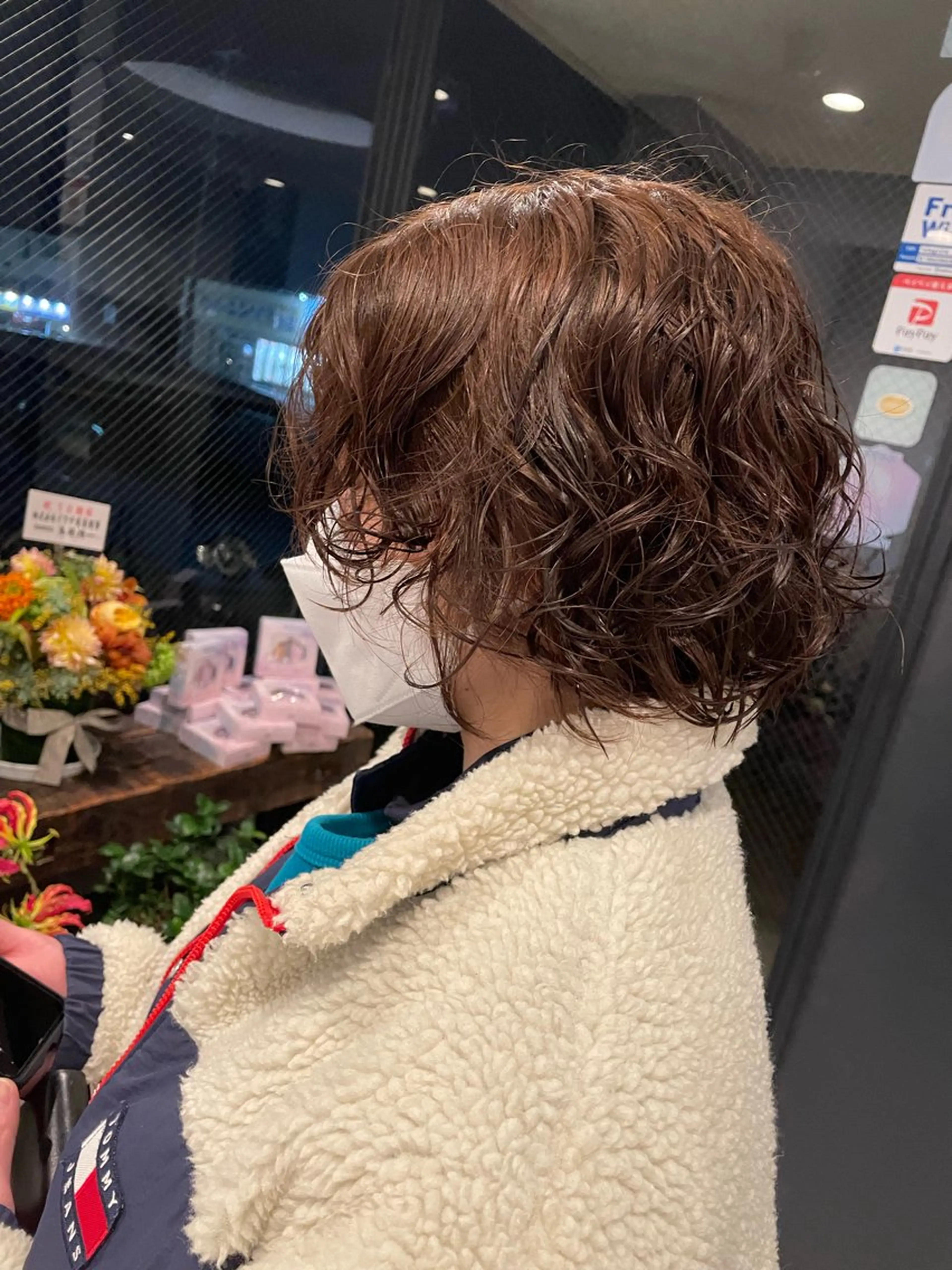 ショート ボブ カット パーマ 藤村 翔充のヘアスタイル