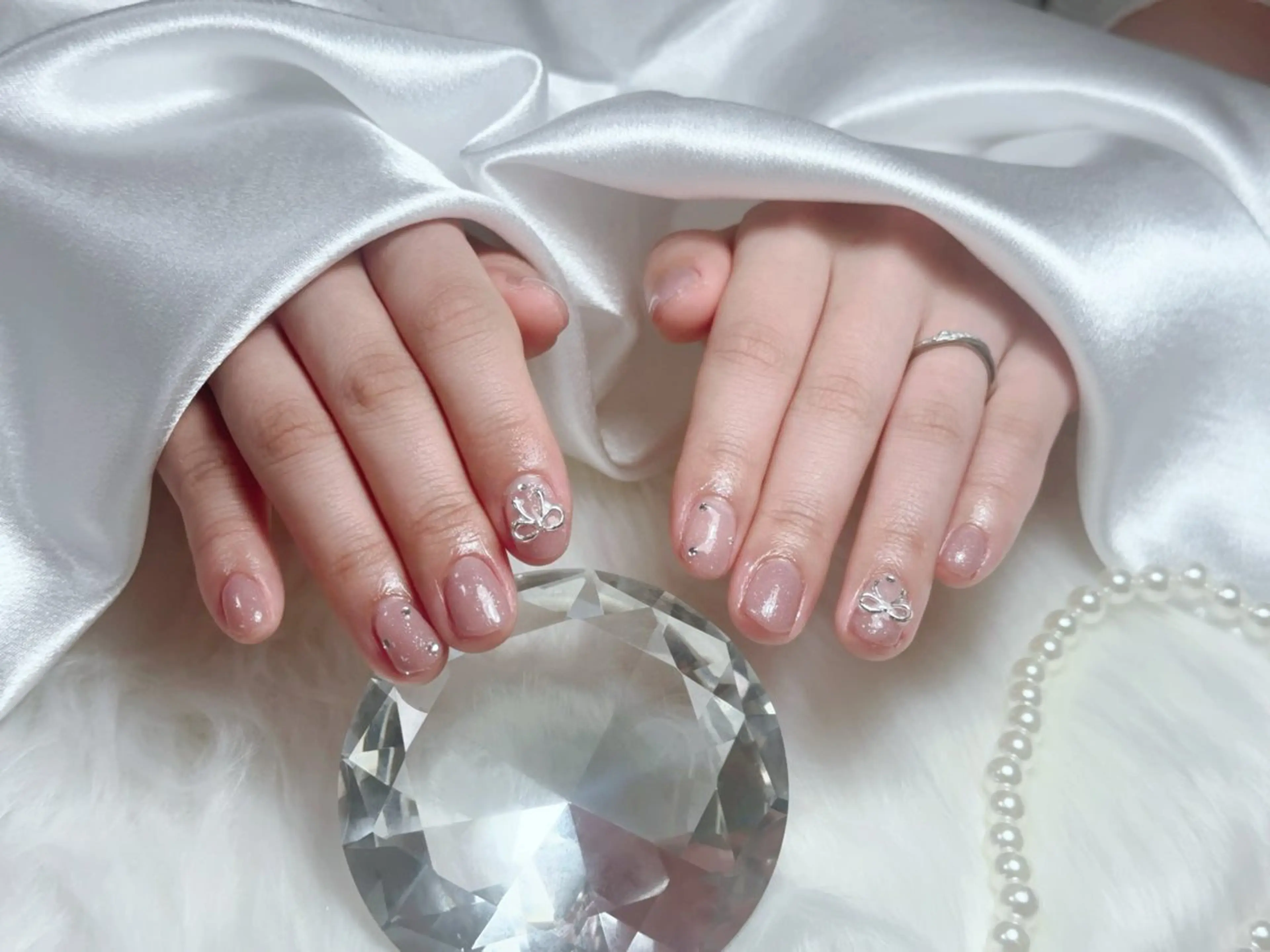 ネイル シンプルネイル ハンドネイル Luckynail所属・グエン ホアンアンのネイルデザイン