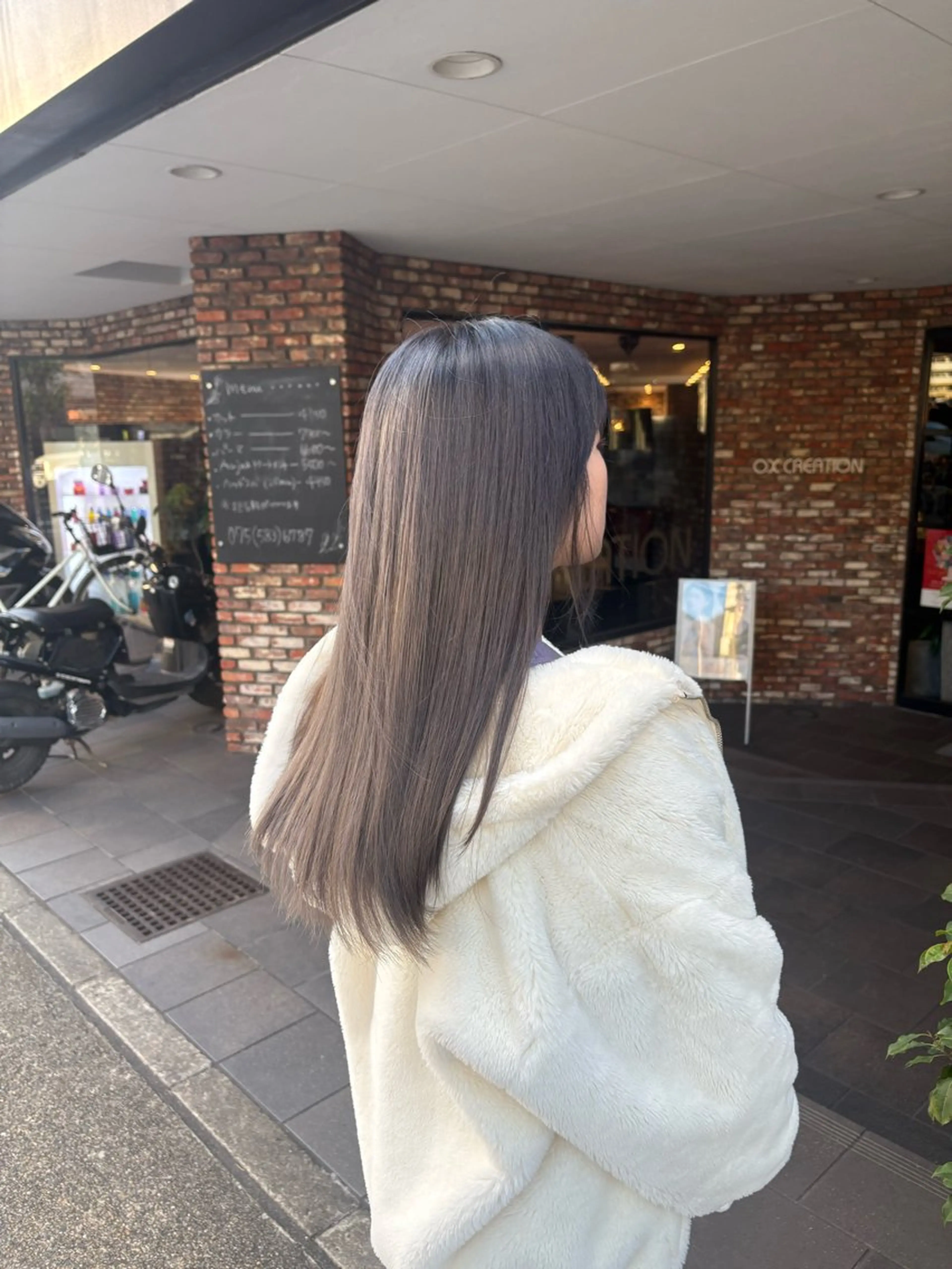 ロング カット ヘアカラー トリートメント ショート 顔周りレイヤー/マオのヘアスタイル