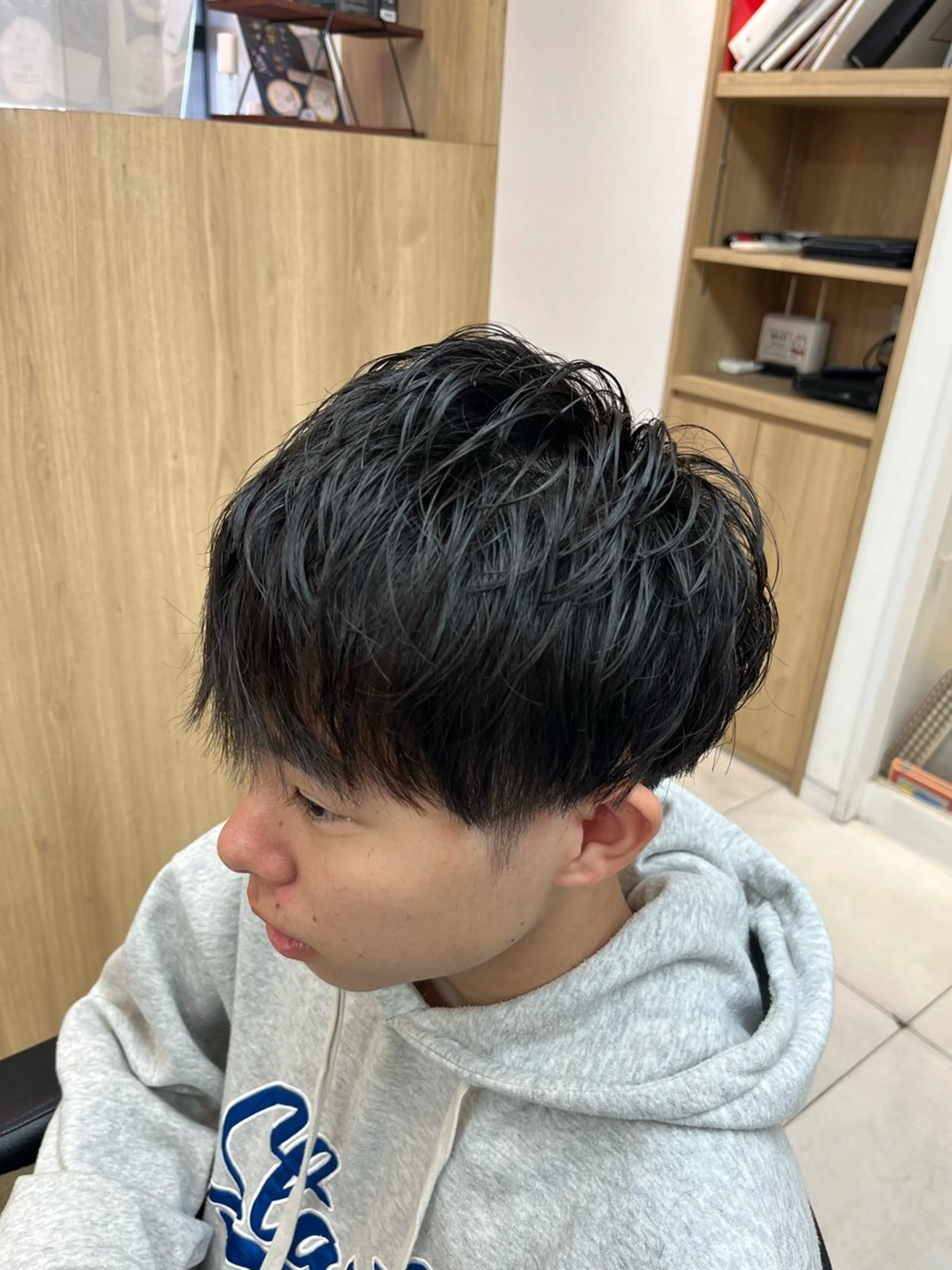 ショート パーマ メンズ ブリーチパーマ🌍 正木天のヘアスタイル