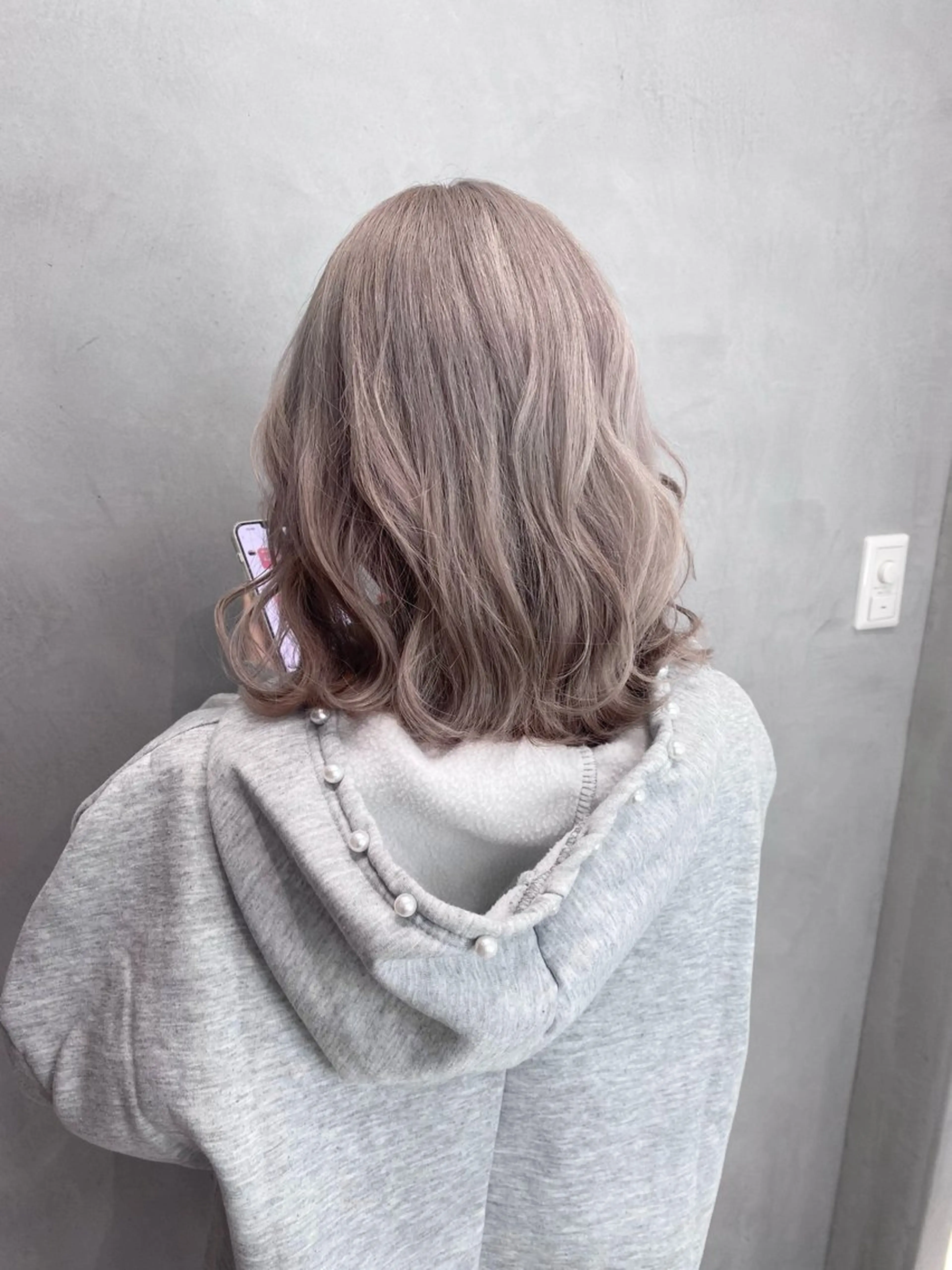 ミディアム カラー share salon OXY 渋谷店所属・美髪ケア× ブリーチ/KEIGOのヘアスタイル