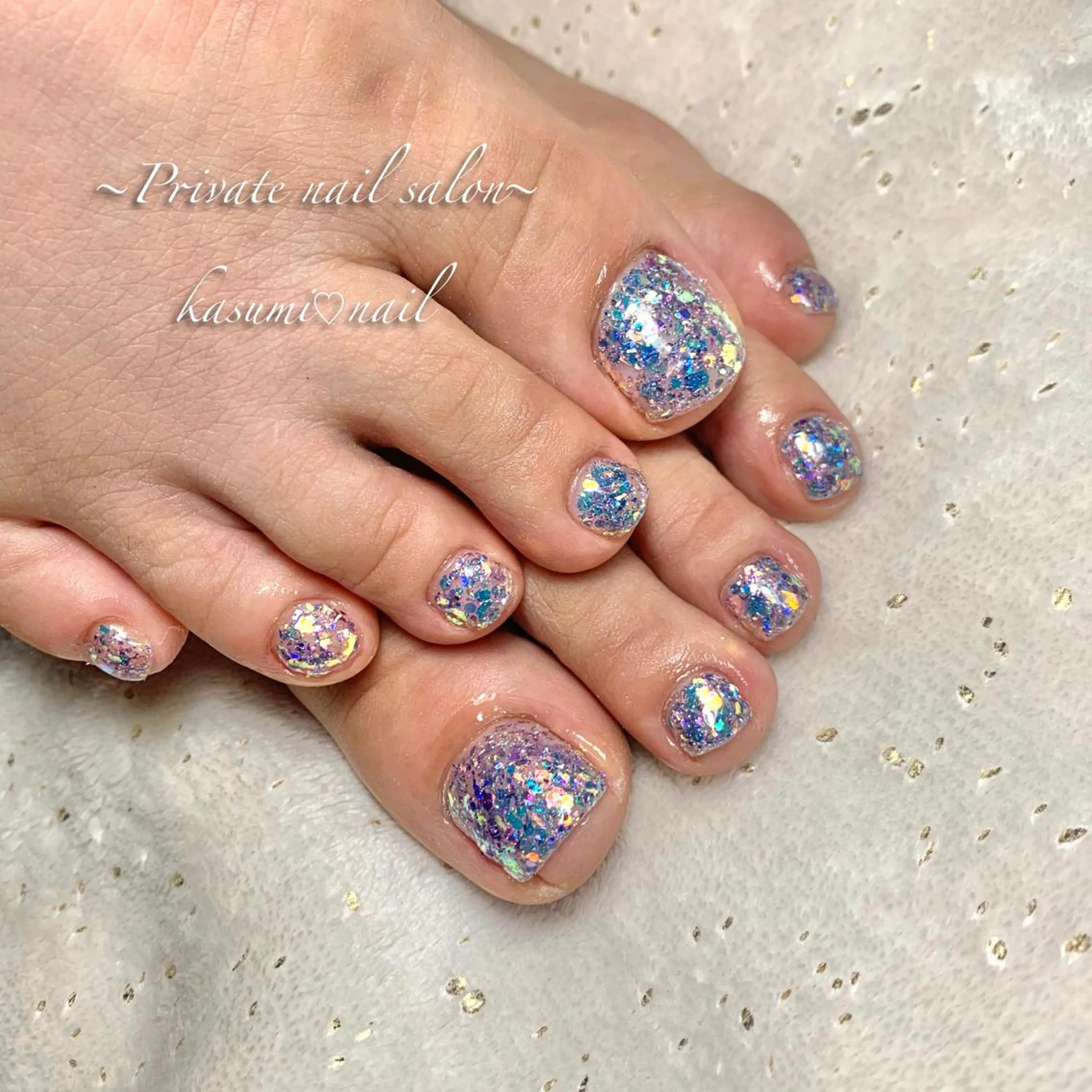 ネイル アートネイル ラメ(グリッター) マグネットネイル ミラーネイル 持ち込み KASUMI♡ Nailのネイルデザイン