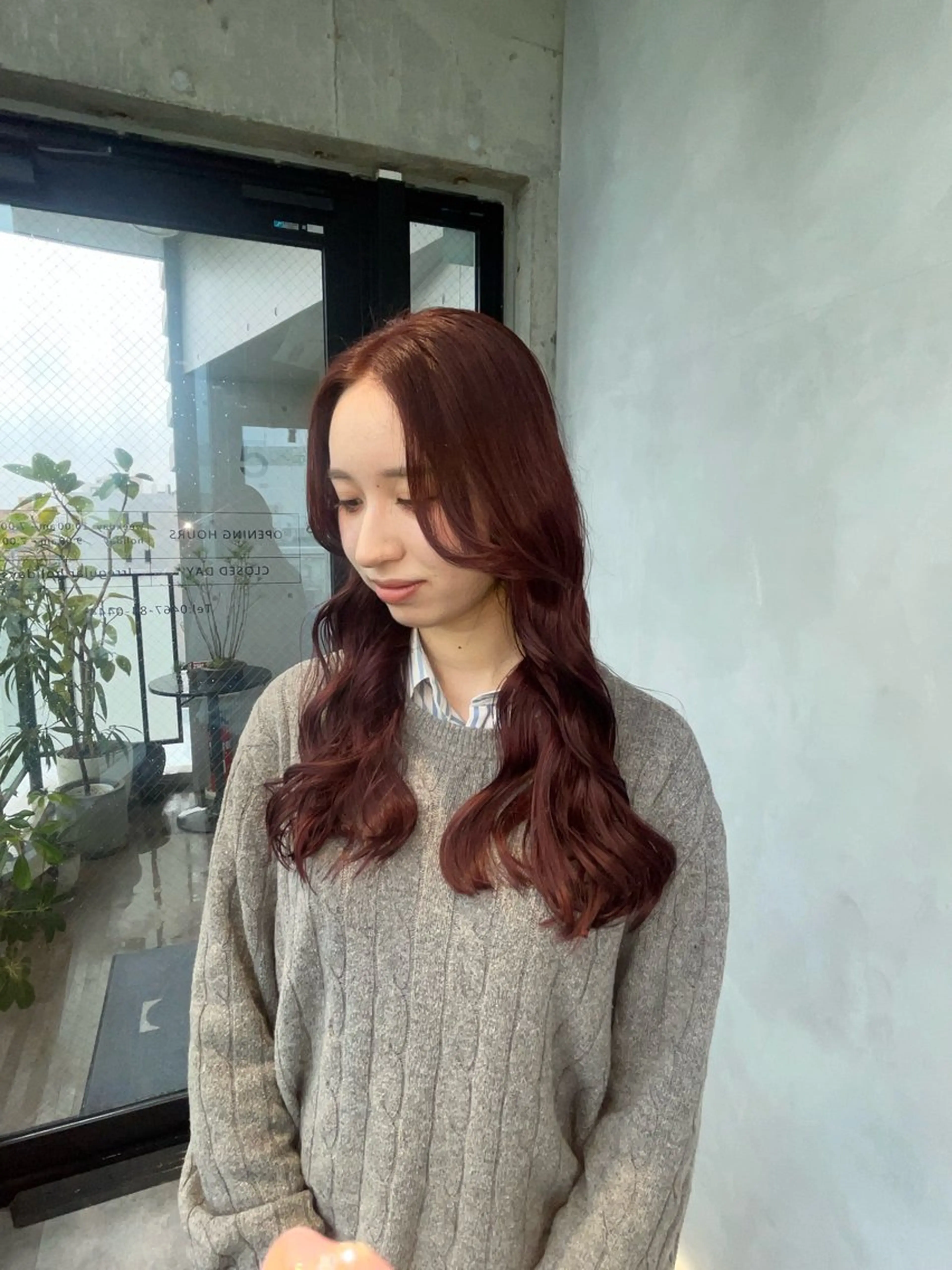 カラー 暖色/ハイトーン/ カラー/HBLのヘアスタイル