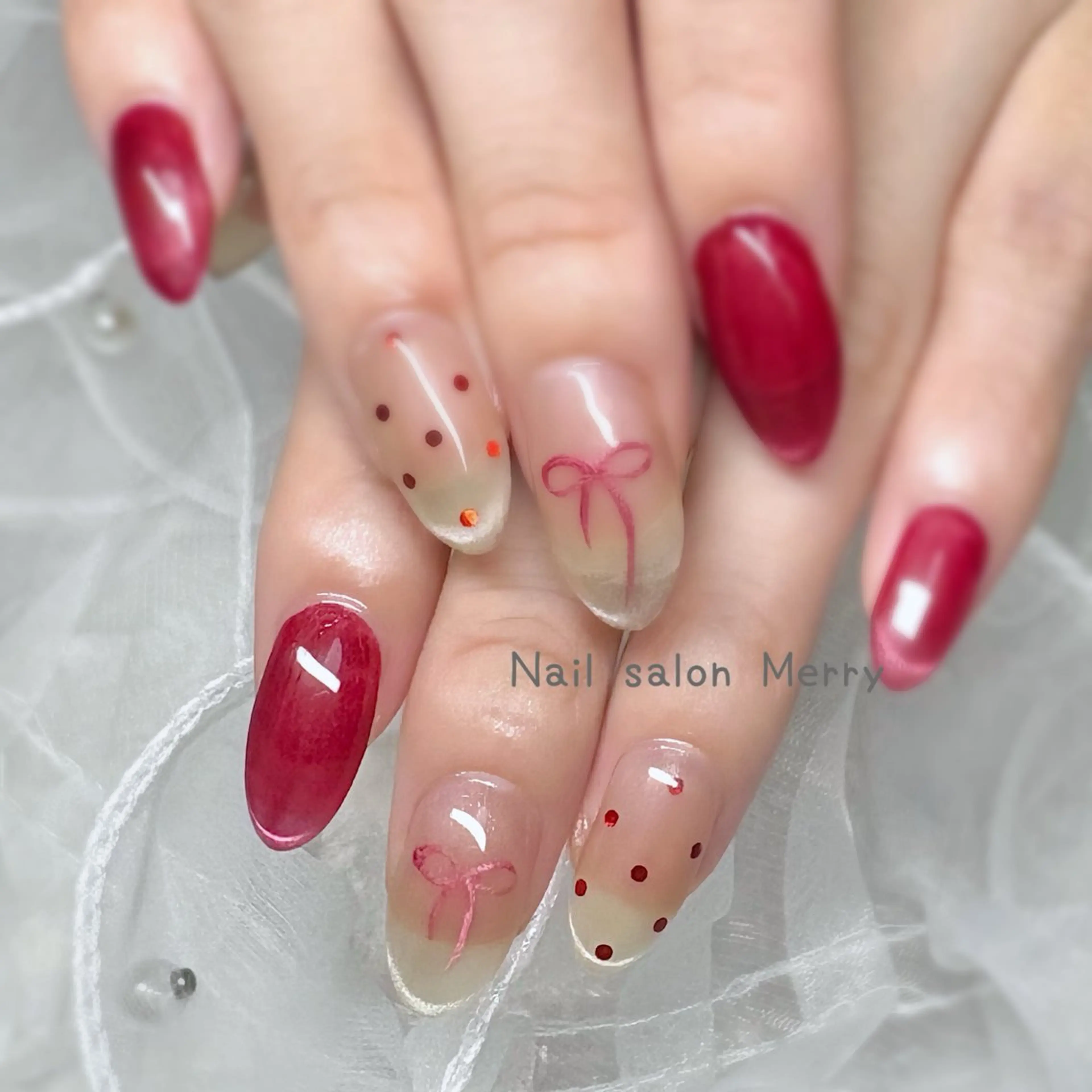 ネイル 持ち込み ハンドネイル Nail salon Merryのネイルデザイン