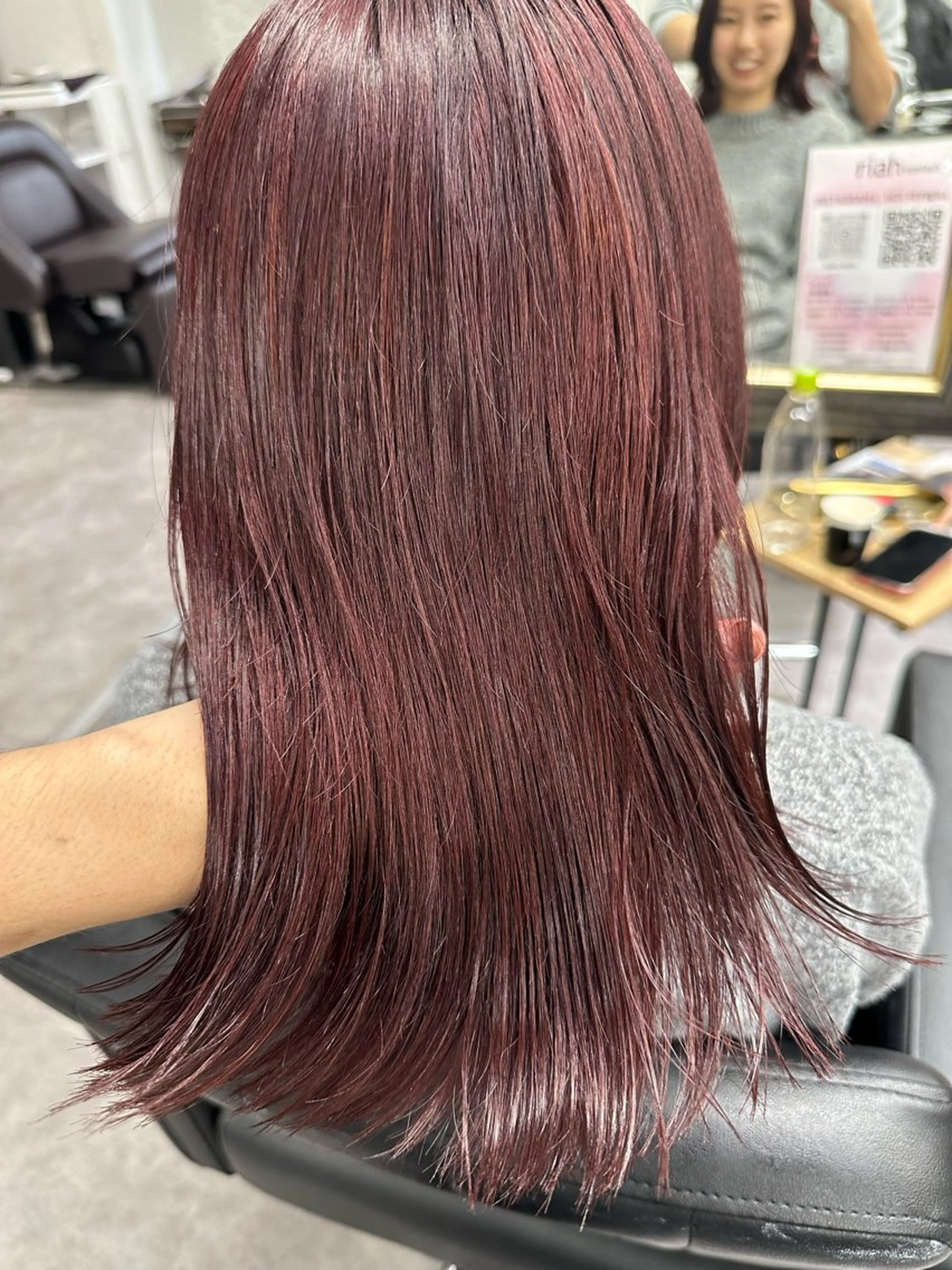 ミディアム カラー ヘアアレンジ ヘアカラー トリートメント 久米 治仁のヘアスタイル