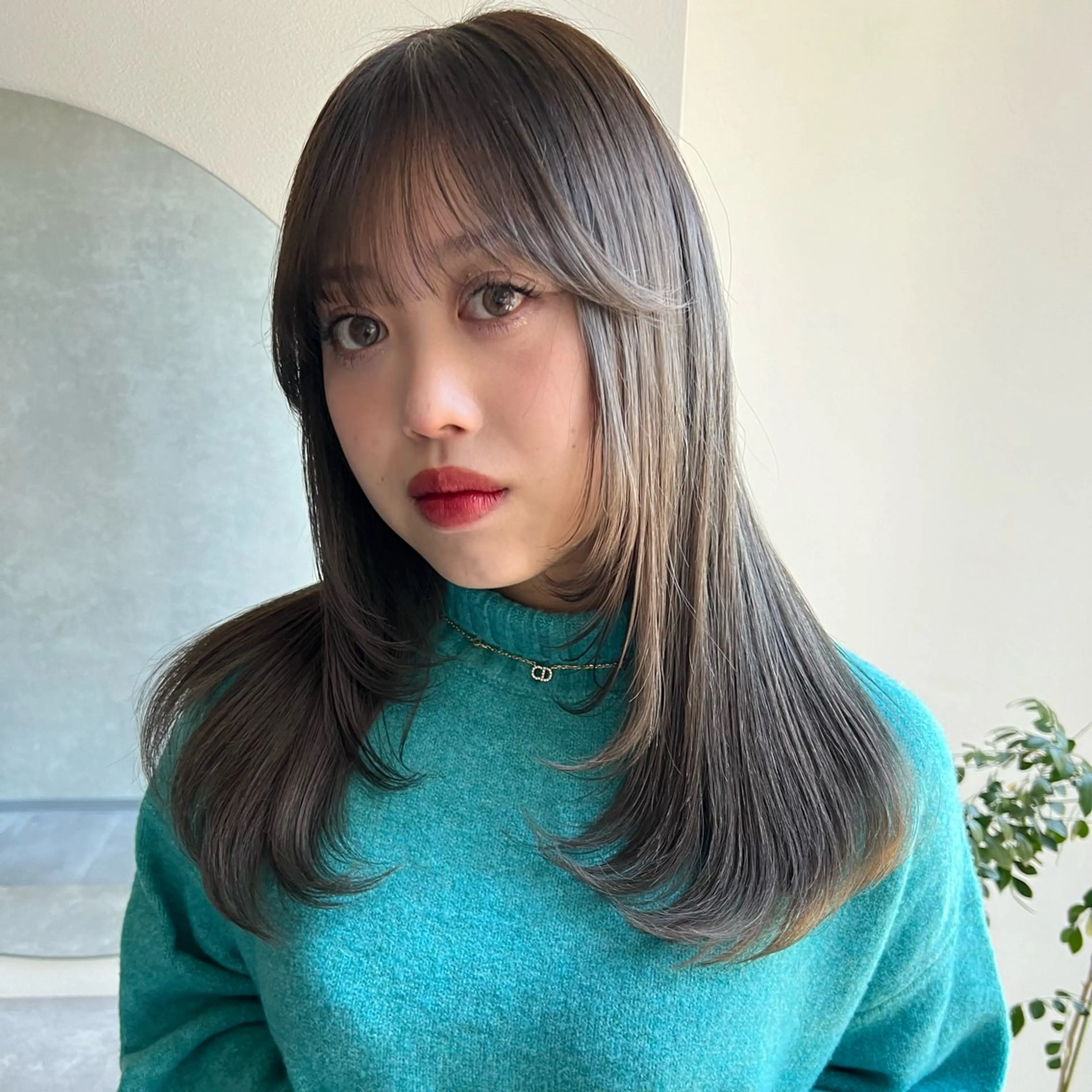 ロング 韓国風ヘア 似合わせカット カット ヘアカラー AI TOKYO　S所属・mizuki 【韓国レイヤー】のヘアスタイル