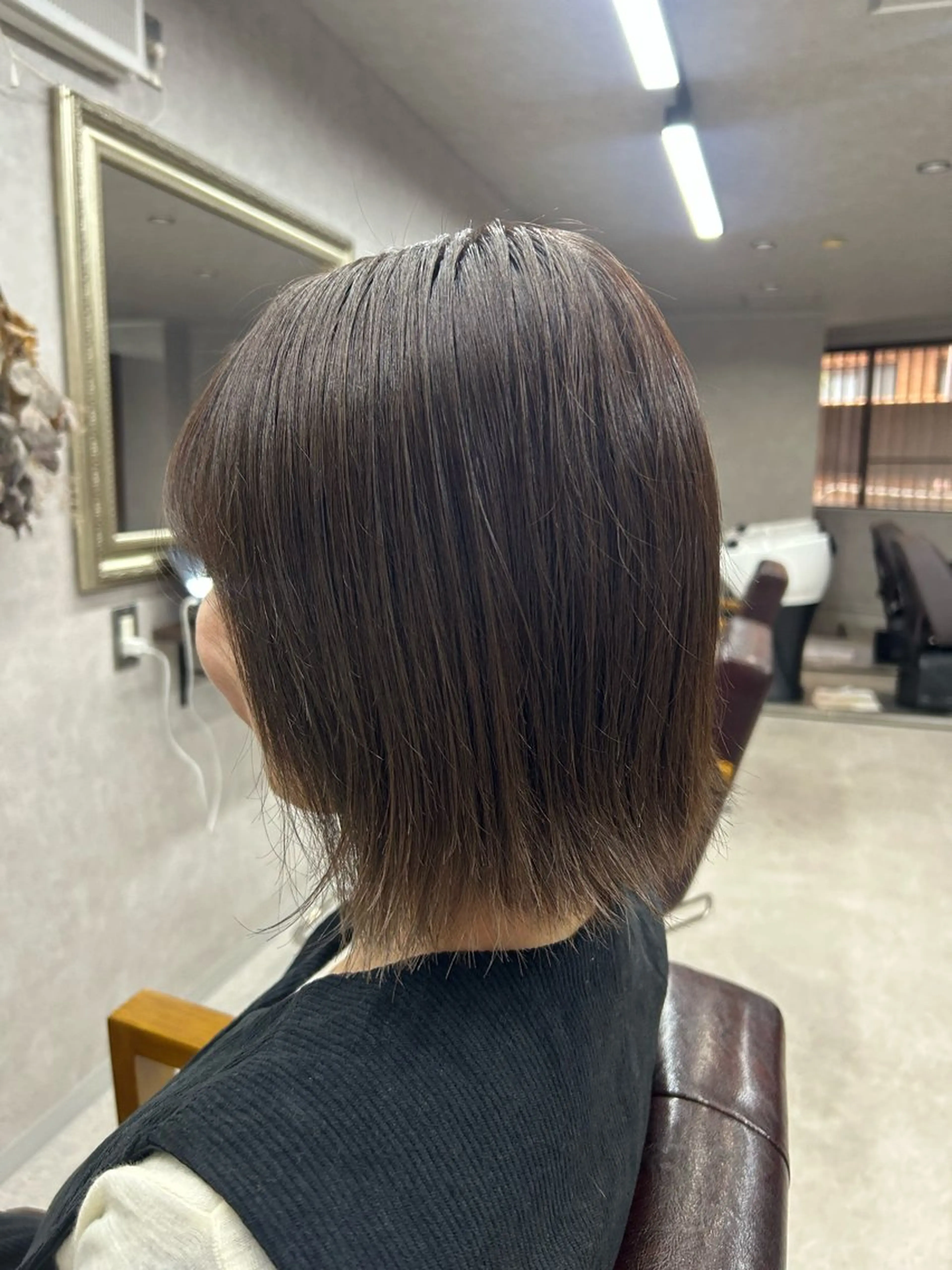 ミディアム カット ヘアカラー トリートメント Lien 深井店のヘアスタイル