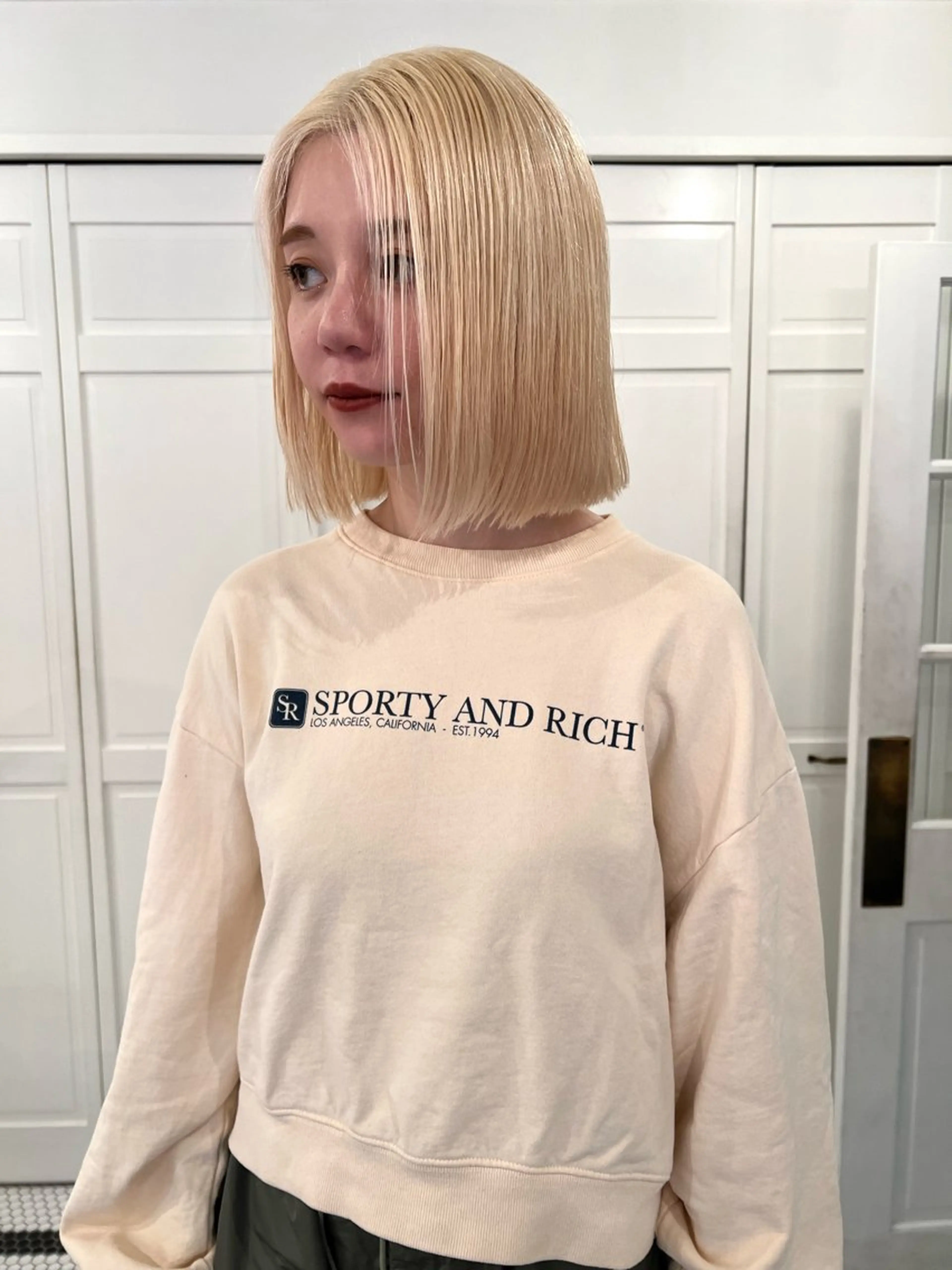 カラー ヘアカラー ブリーチカラー🎀 韓国風/寺門美優のヘアスタイル