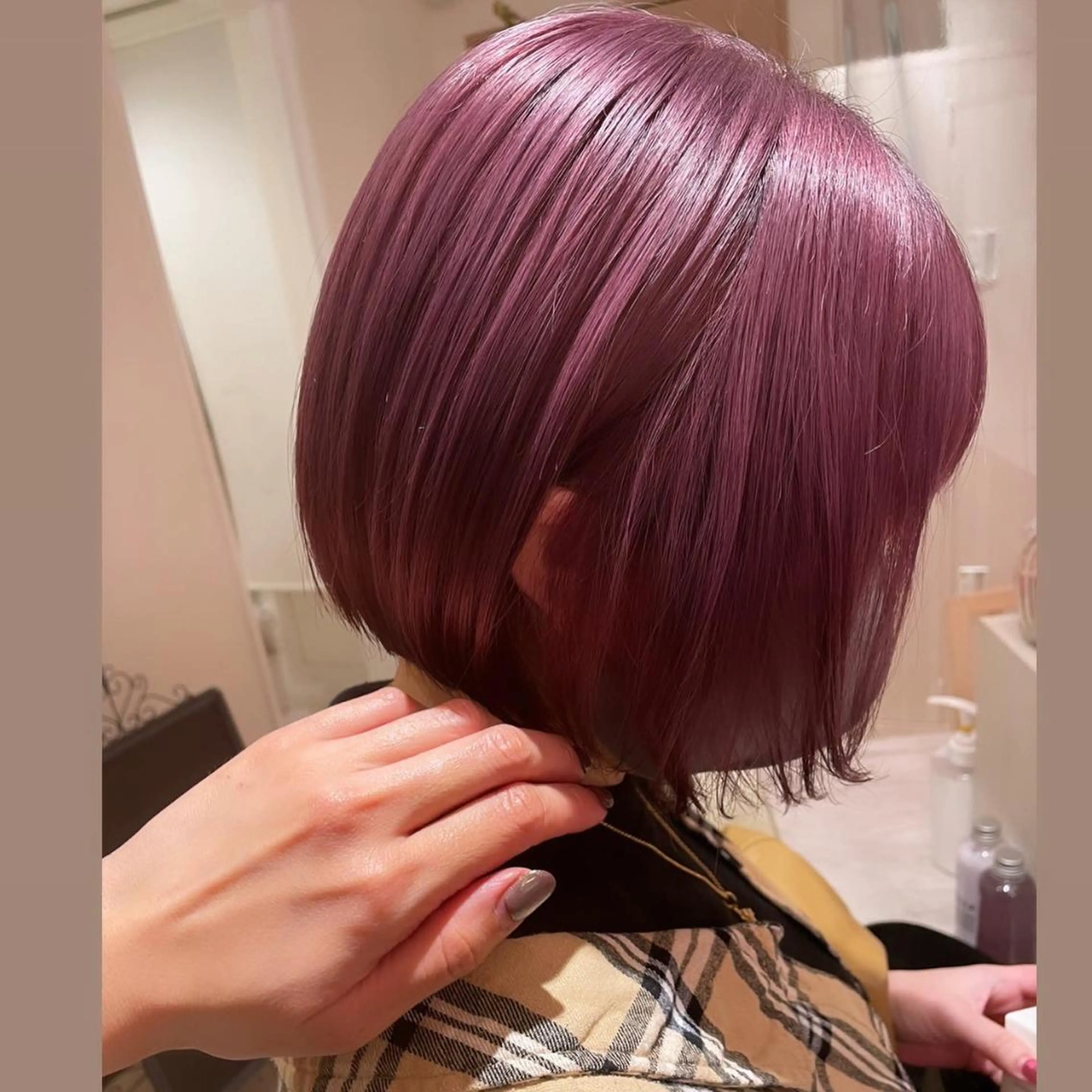 ショート カラー 髪質改善×縮毛矯正 HairDr.LINO駒沢【リノ】所属・mam. mamicoのヘアスタイル