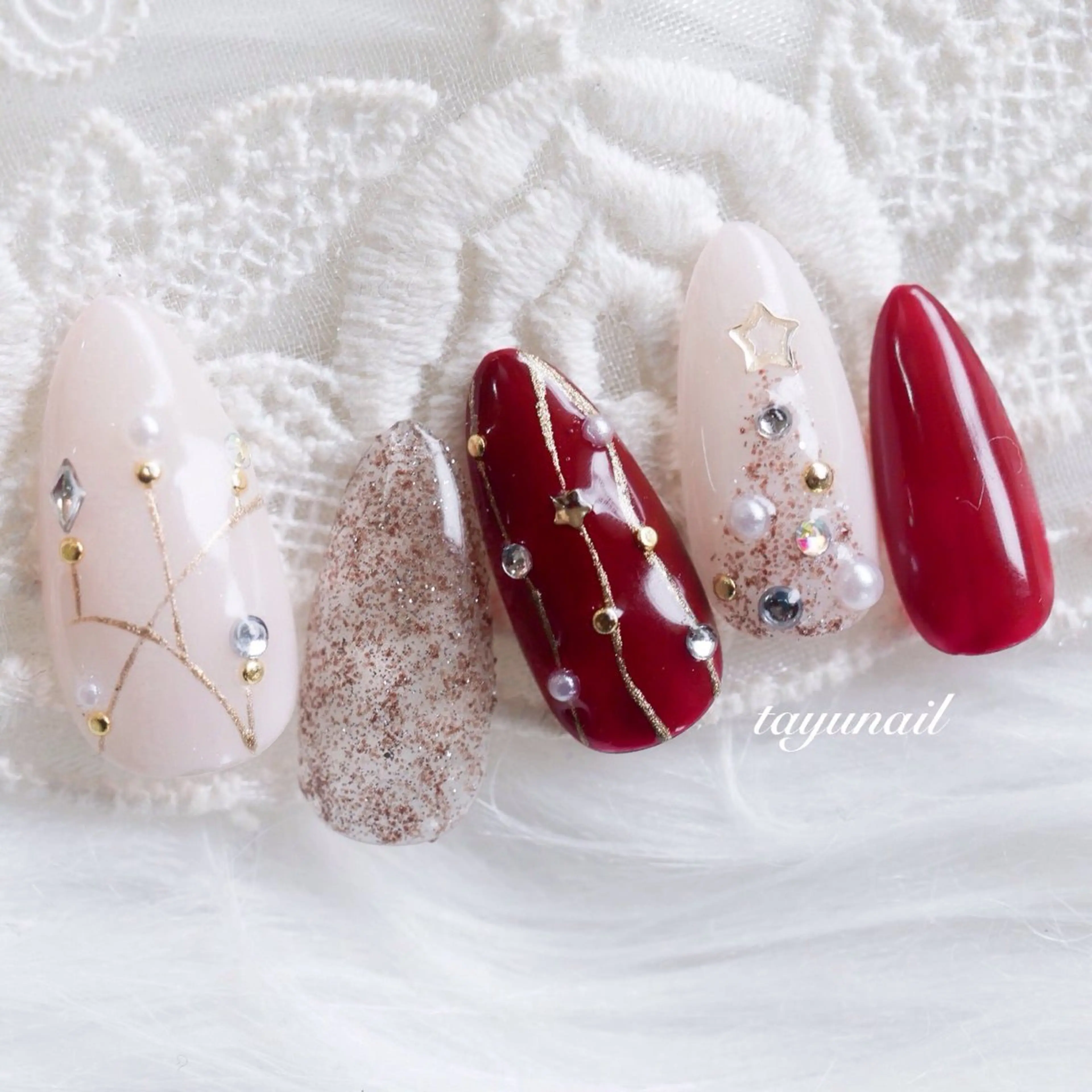 ネイル アートネイル ジェルネイル パラジェル ハンドネイル ネイルサロン・ネイルスクール　たゆnail所属・ネイルサロン 【たゆnail】のネイルデザイン