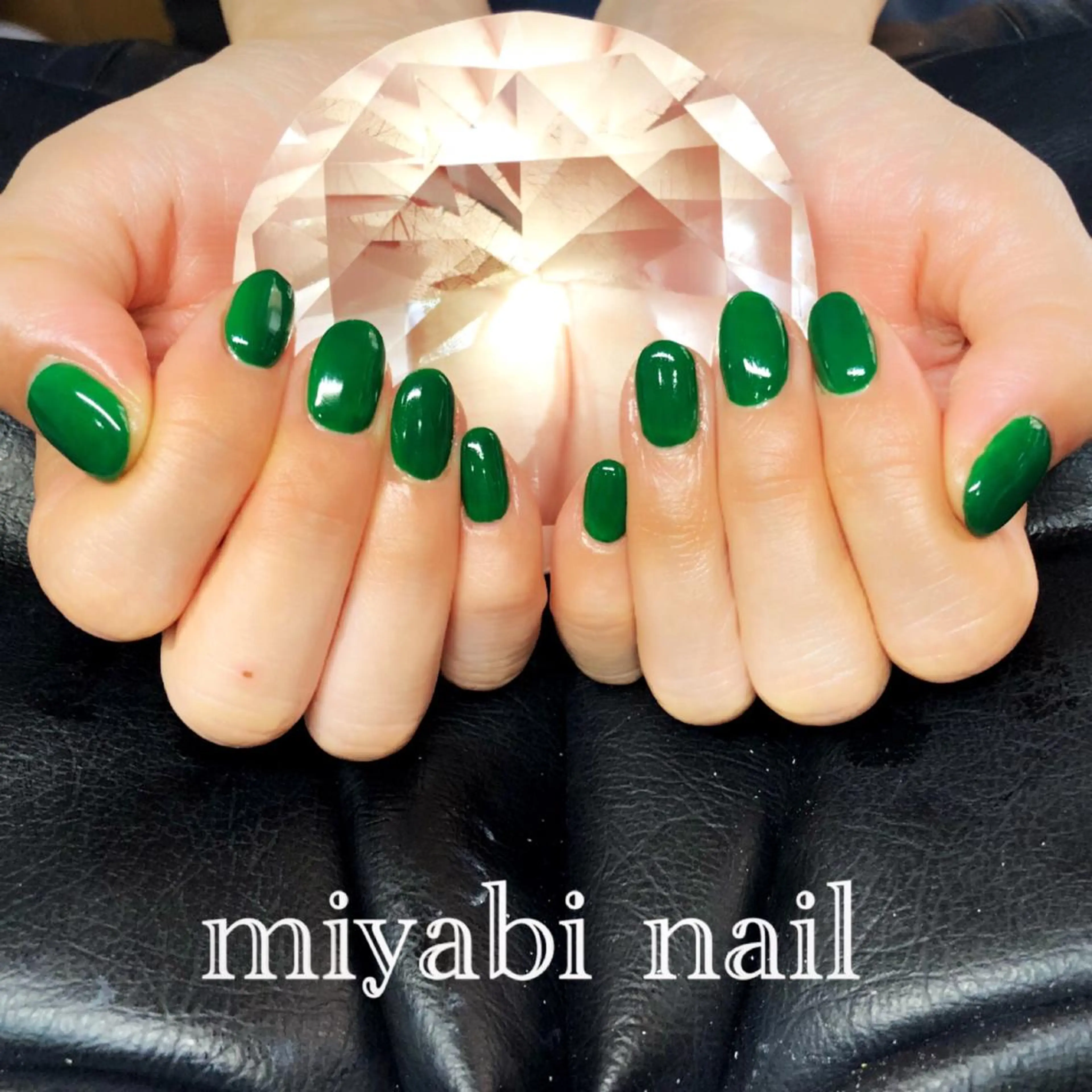 ネイル ジェルネイル ワンカラーネイル ショートネイル シンプルネイル ハンドネイル miyabi nail 桂川駅近くのネイルデザイン