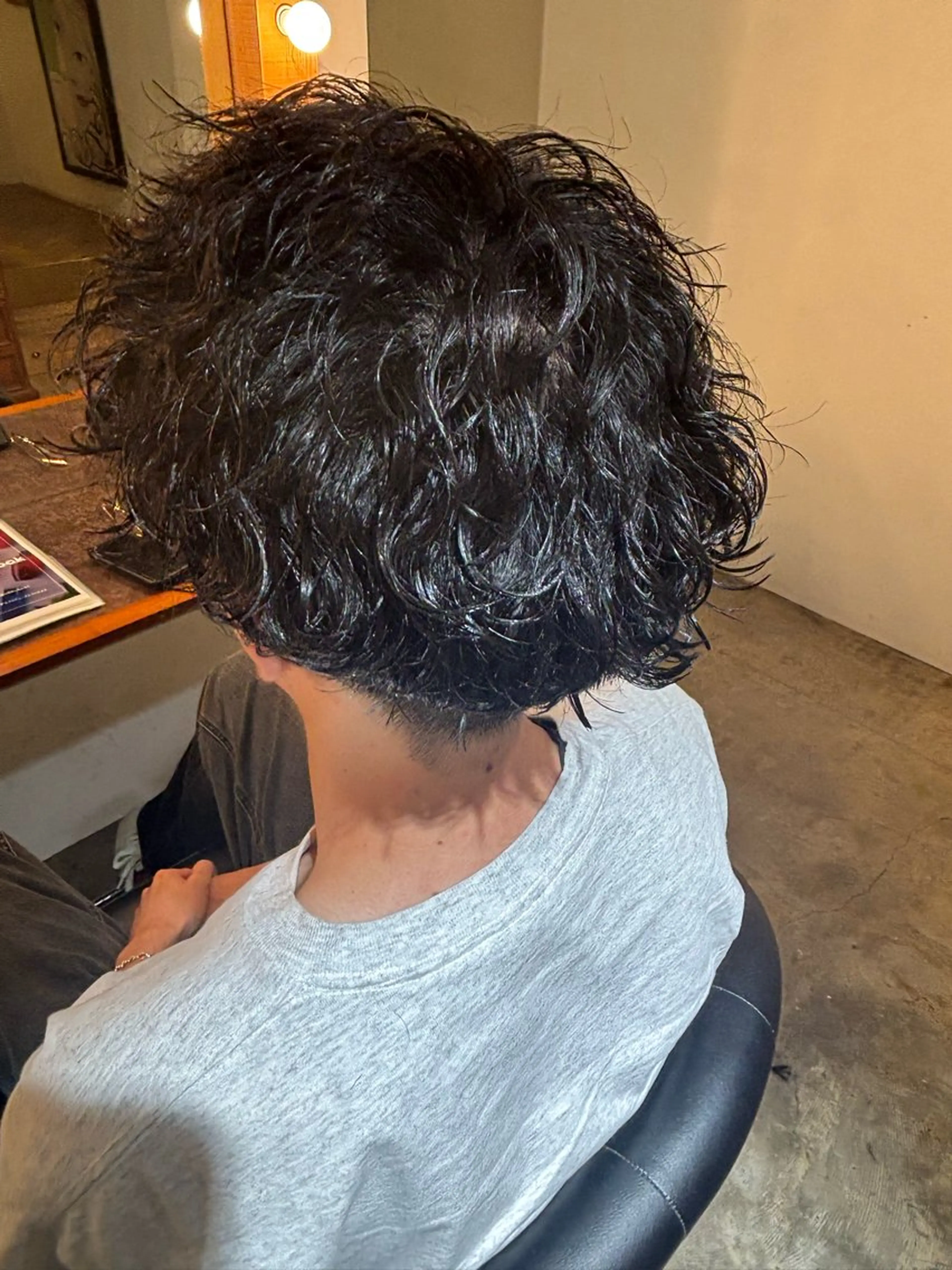 パーマ メンズ メンズパーマ 波巻きパーマ パーマ 平川 海夢のヘアスタイル