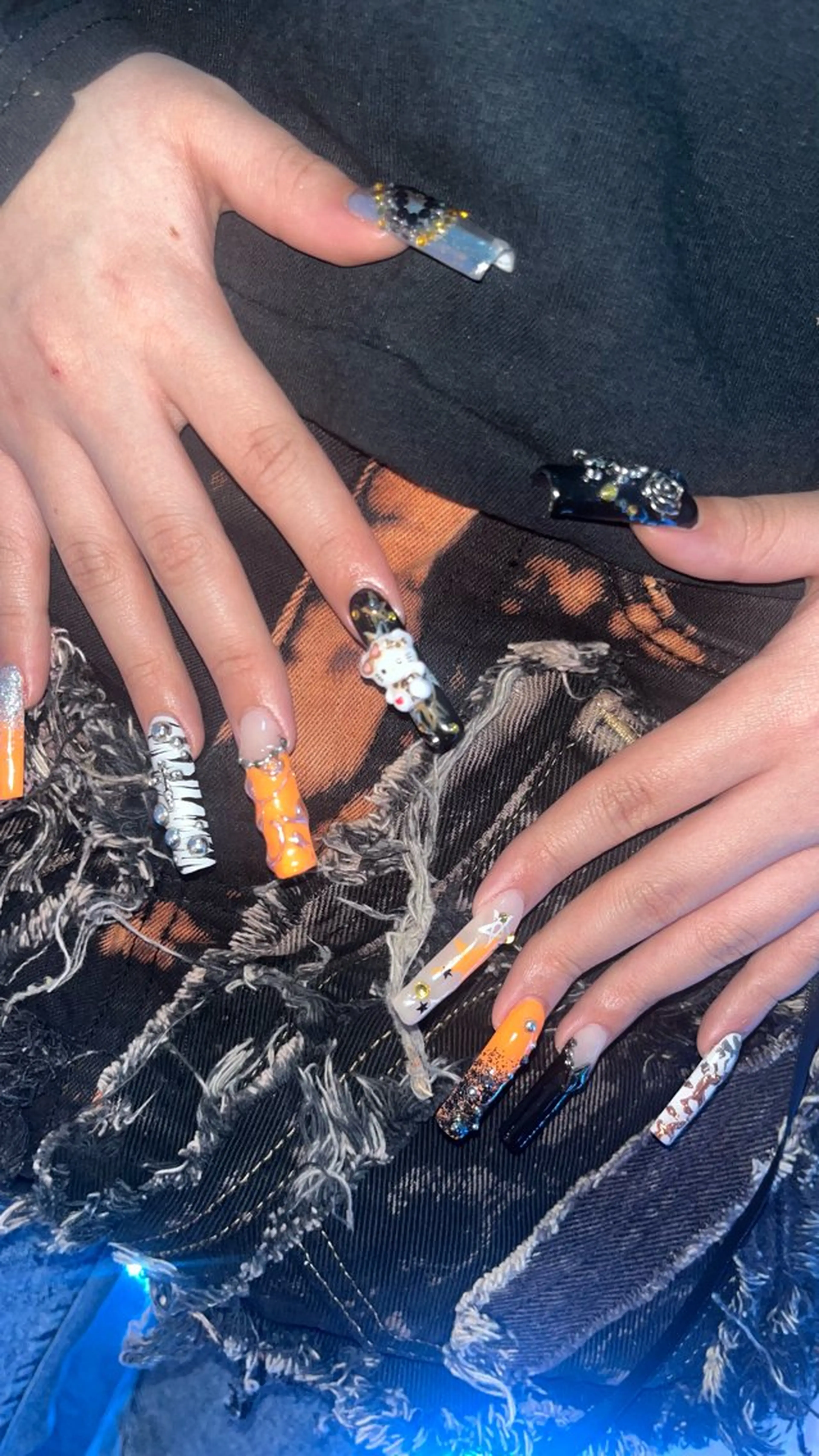 ネイル ハンドネイル Mariris所属・ᗷᗩᑎSᗩ ᑎᗩIᒪ ՏᗩᒪOᑎのネイルデザイン