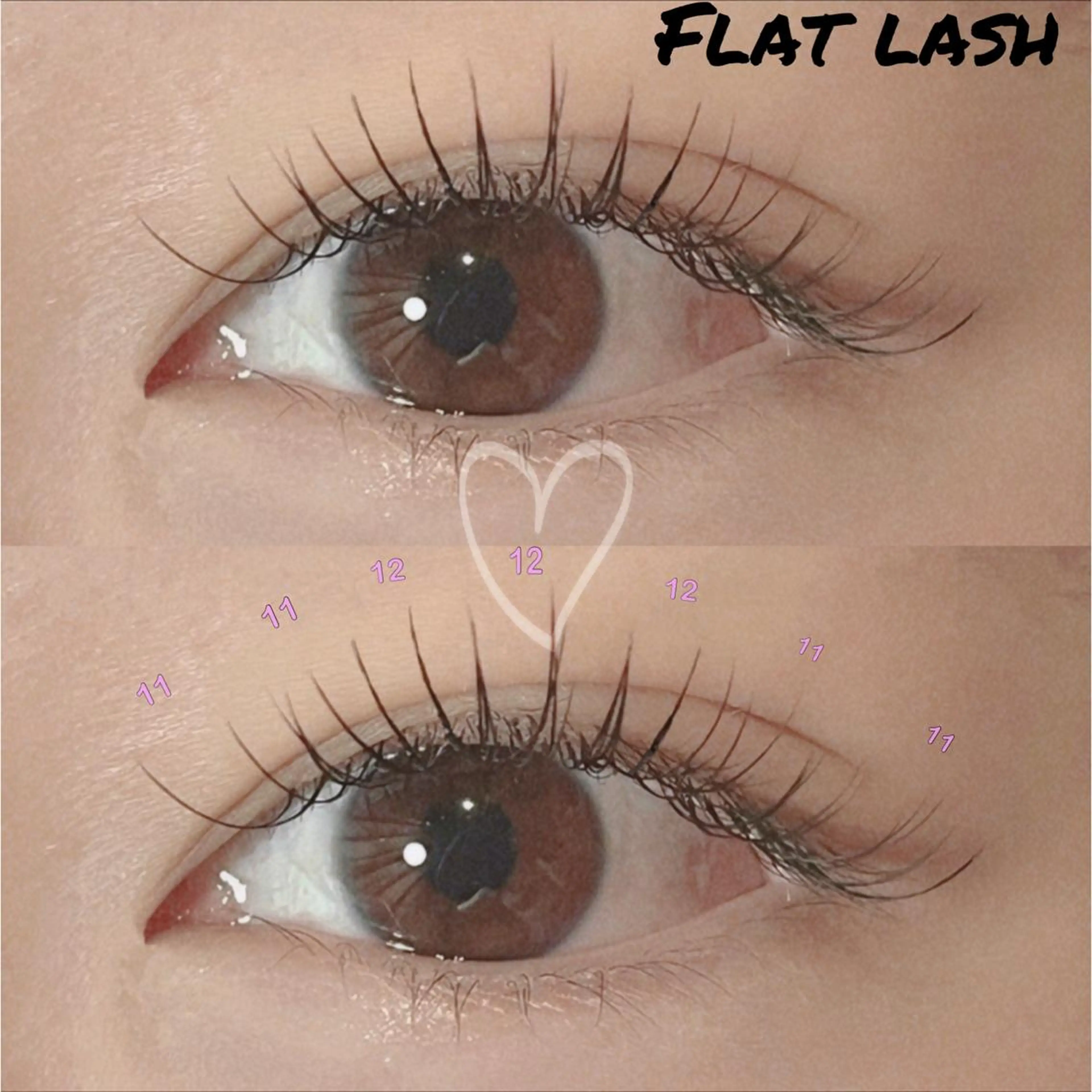 マツエク・マツパ フラットラッシュ belle所属・belle rinoのマツエク・マツパデザイン