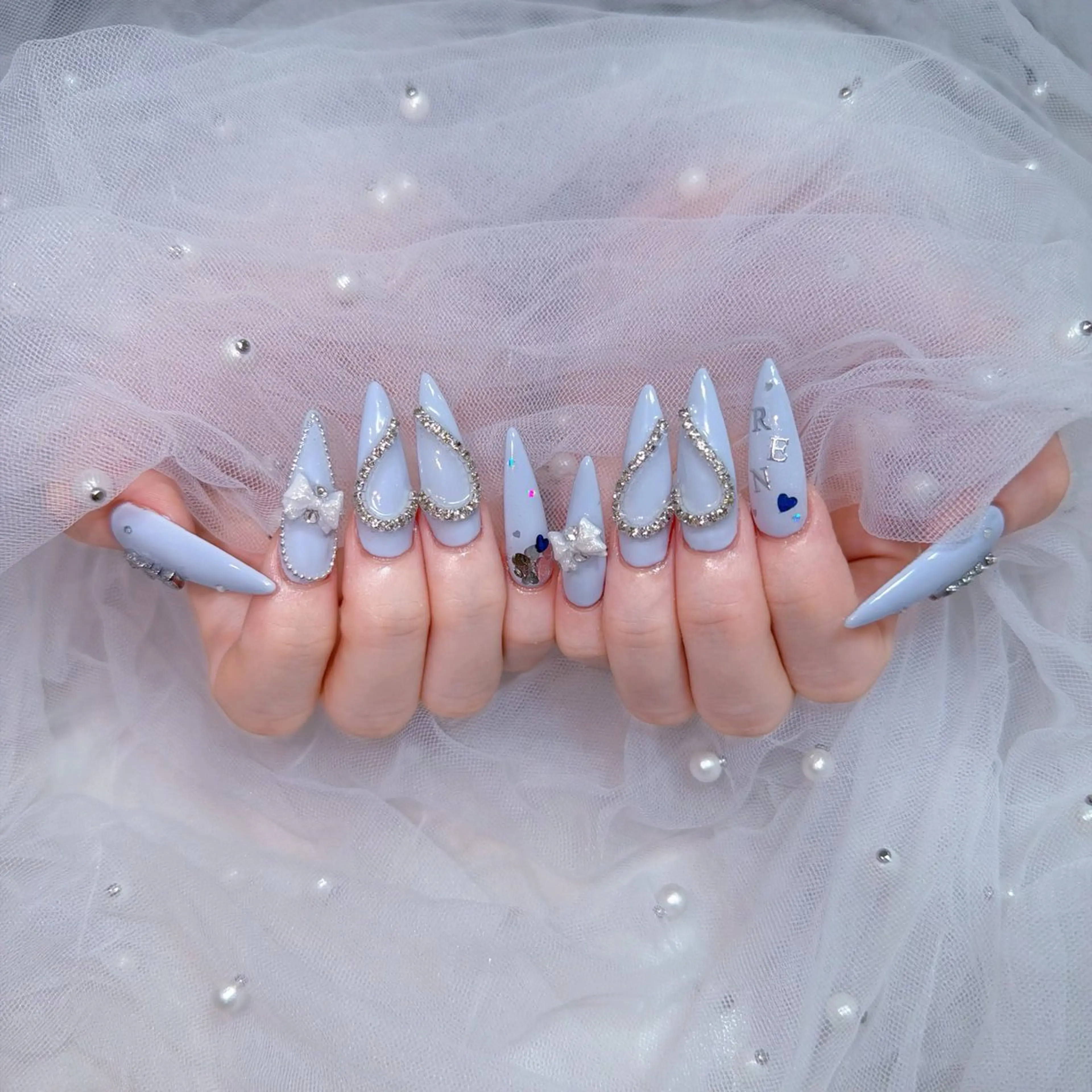 ネイル 長さ出し ネイルチップ You&Me IROHAのネイルデザイン