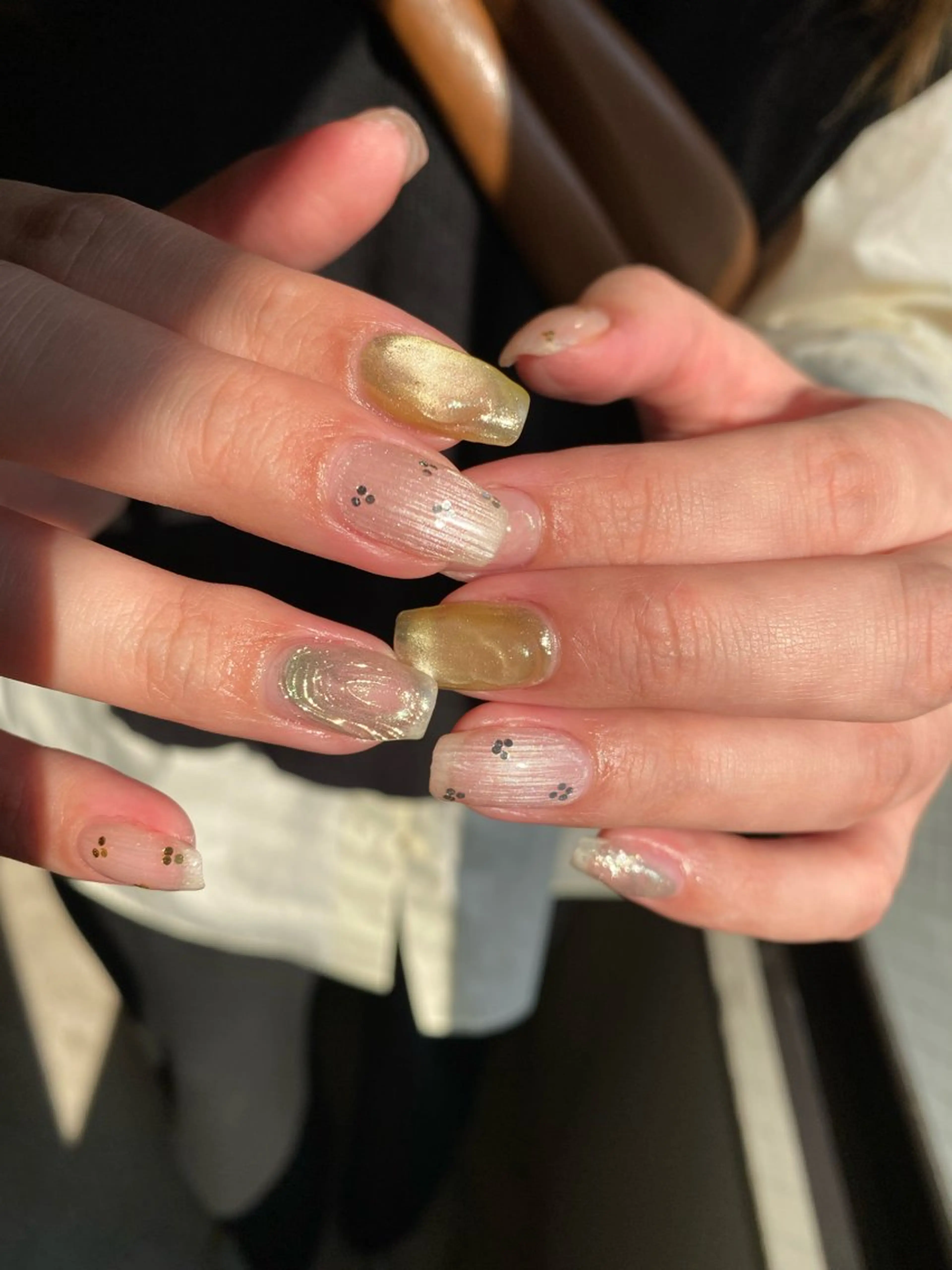 ネイル ジェルネイル マグネットネイル 持ち込み ニュアンスネイル ワンカラーネイル ハンドネイル 草加ニュアンスネイル 🌚hersのネイルデザイン