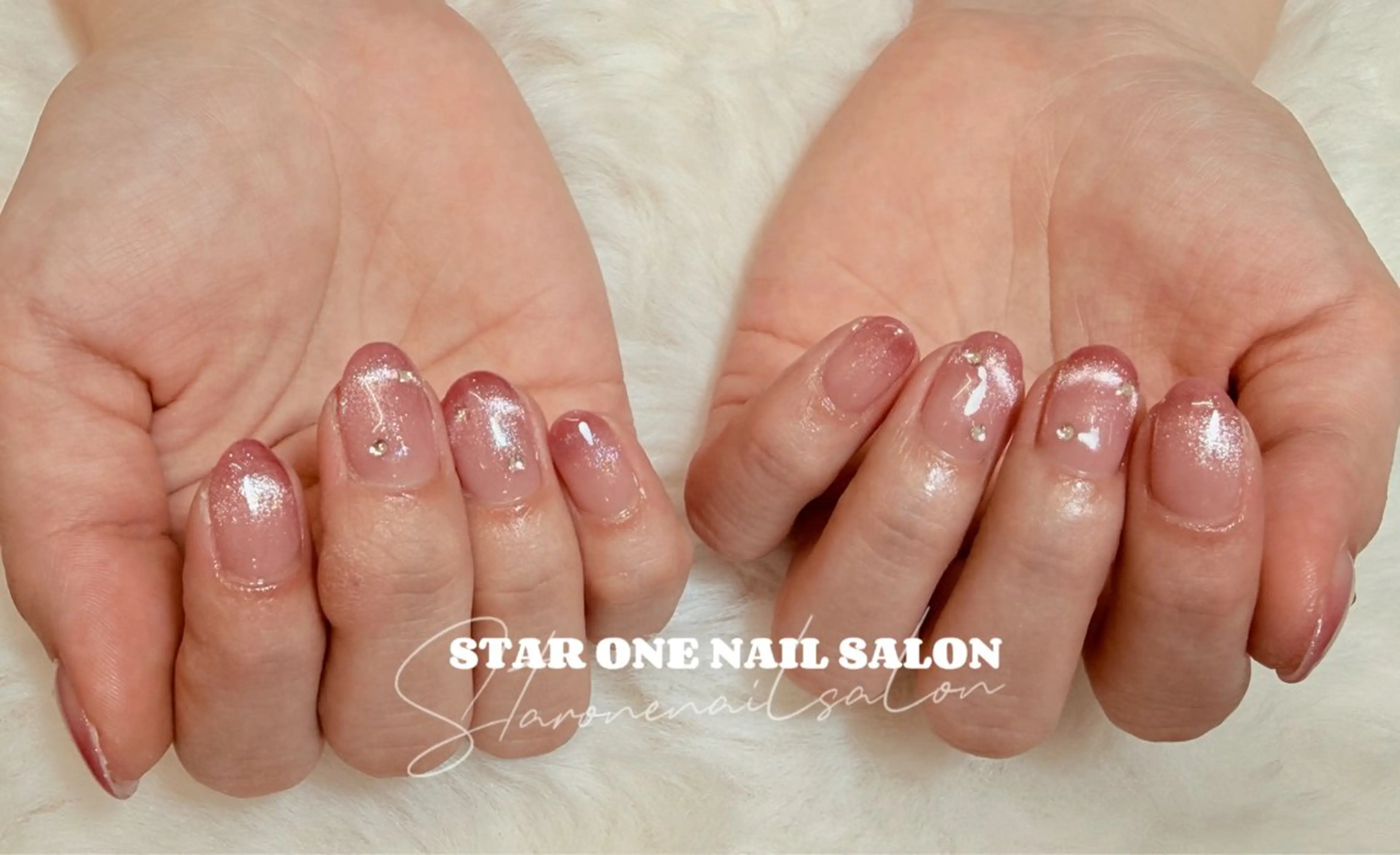 ネイル ハンドネイル 星 あみのネイルデザイン