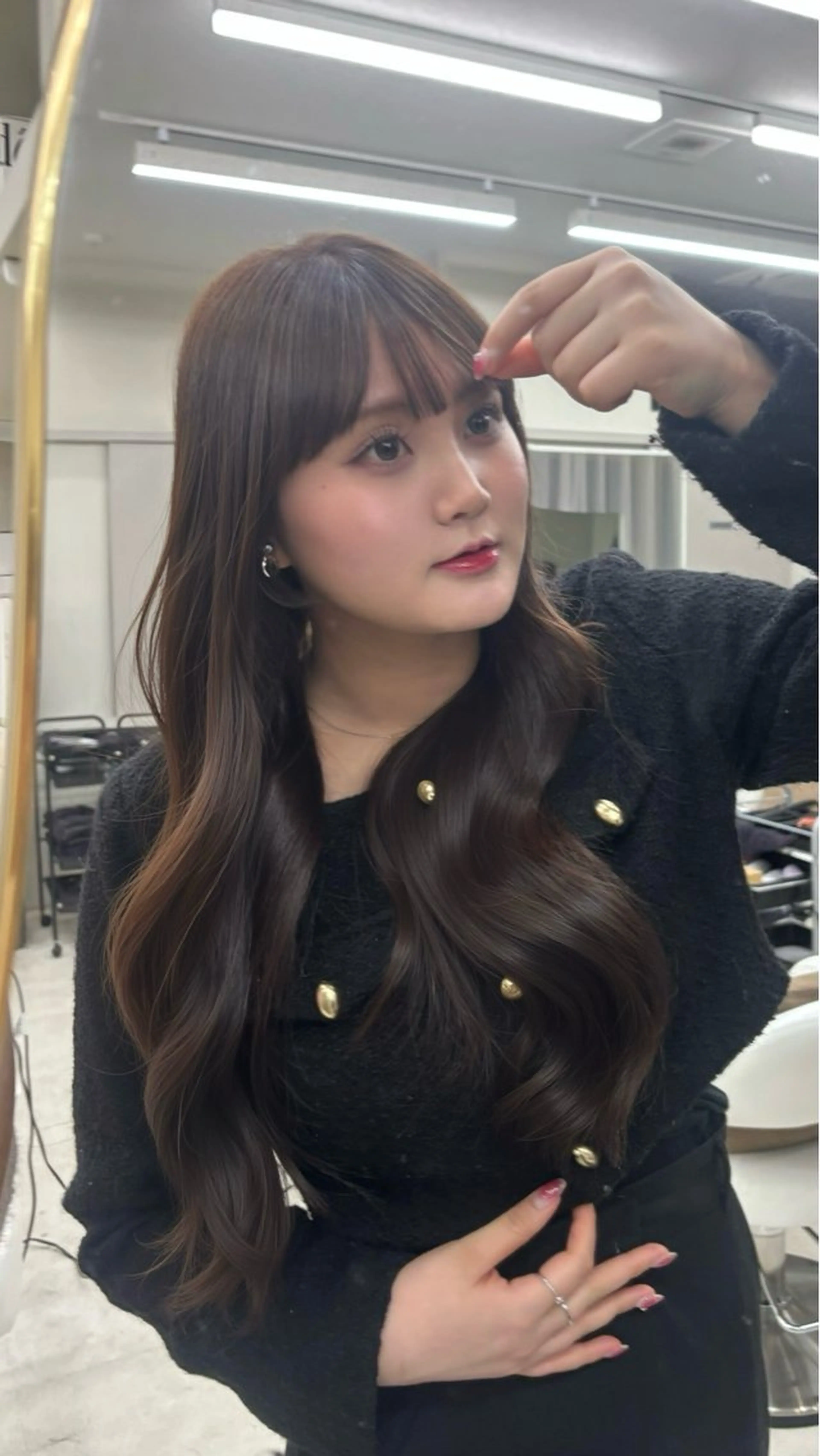 ロング カラー 藤原 亜美果のヘアスタイル