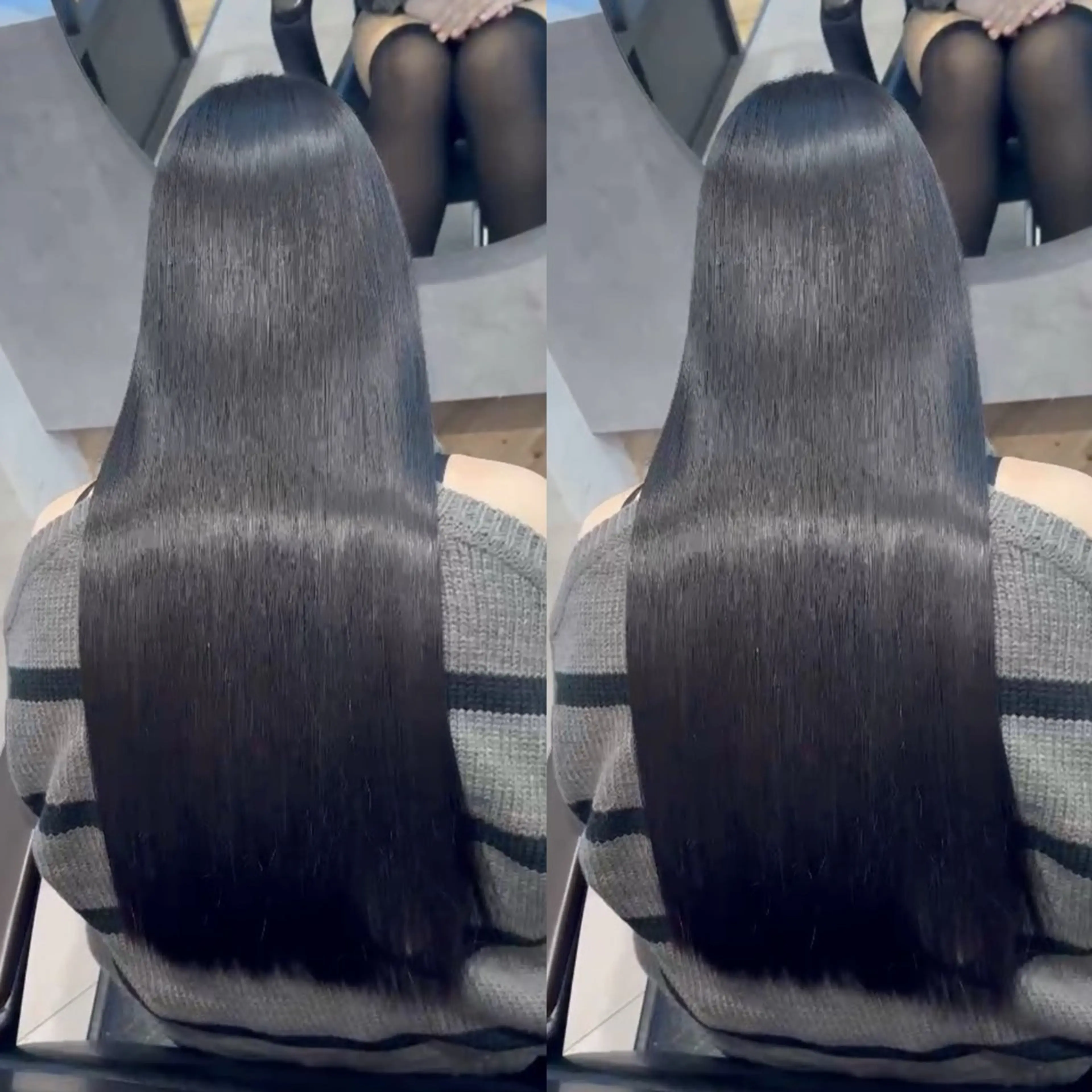 ロング 縮毛矯正 レイヤー・ブリーチ kiyotoshiのヘアスタイル