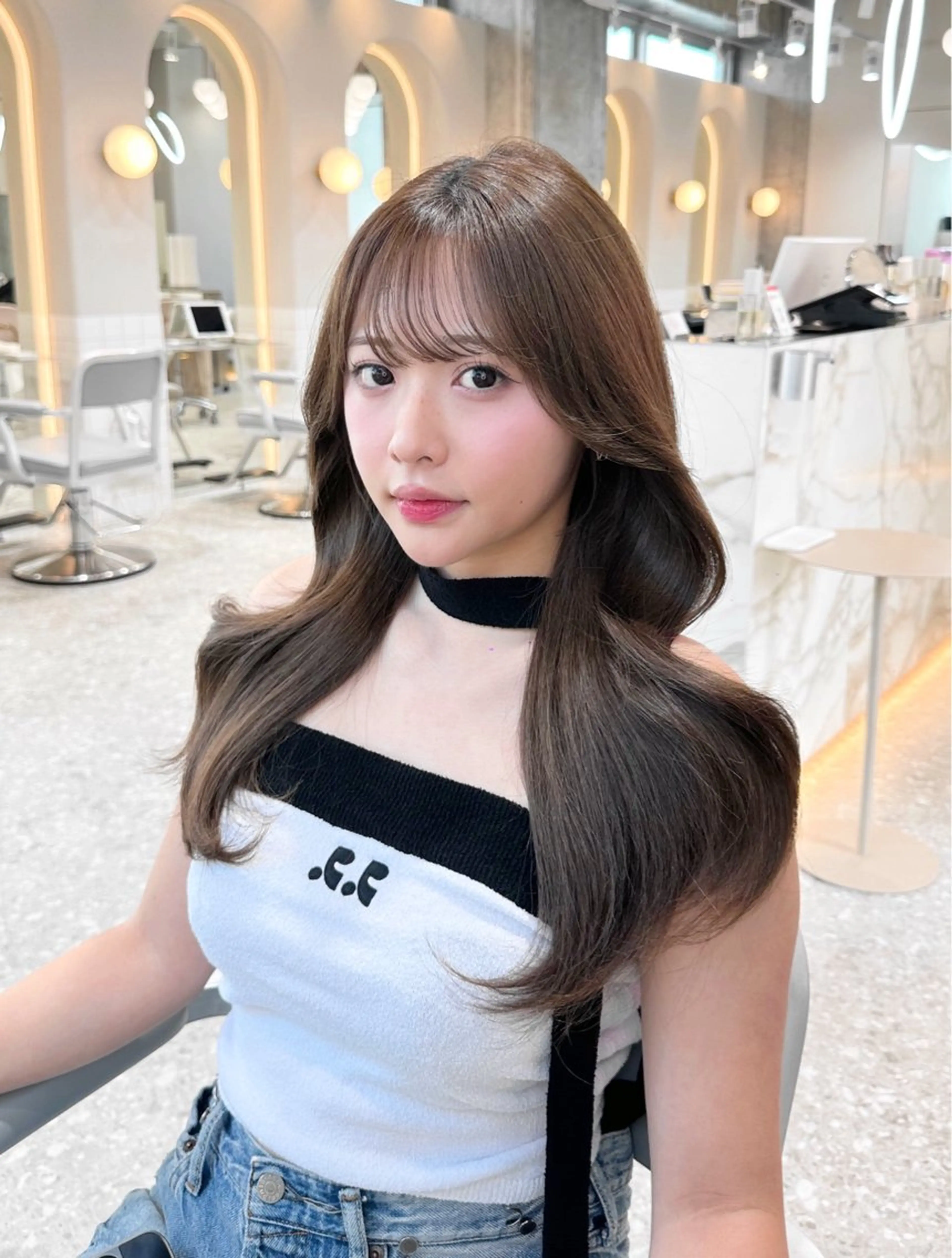 【👩‍🎓学割U24学生応援クーポン👩‍🎓】✨韓国風カット+カラー+トリートメント¥7980の写真