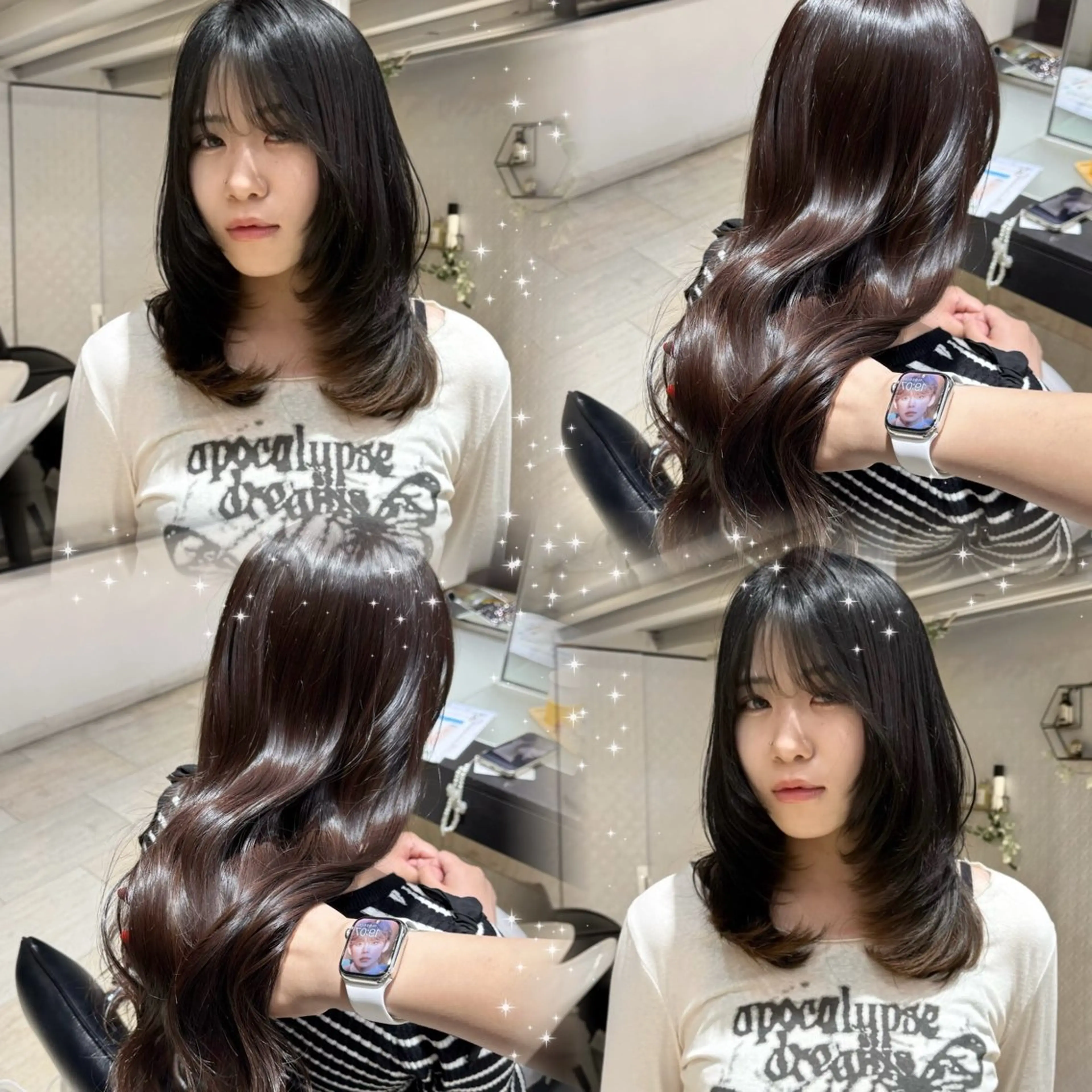 ロング カラー 透明感カラー 韓国風ヘア レイヤーカット éclat by Natural所属・川口 華菜🦋のヘアスタイル