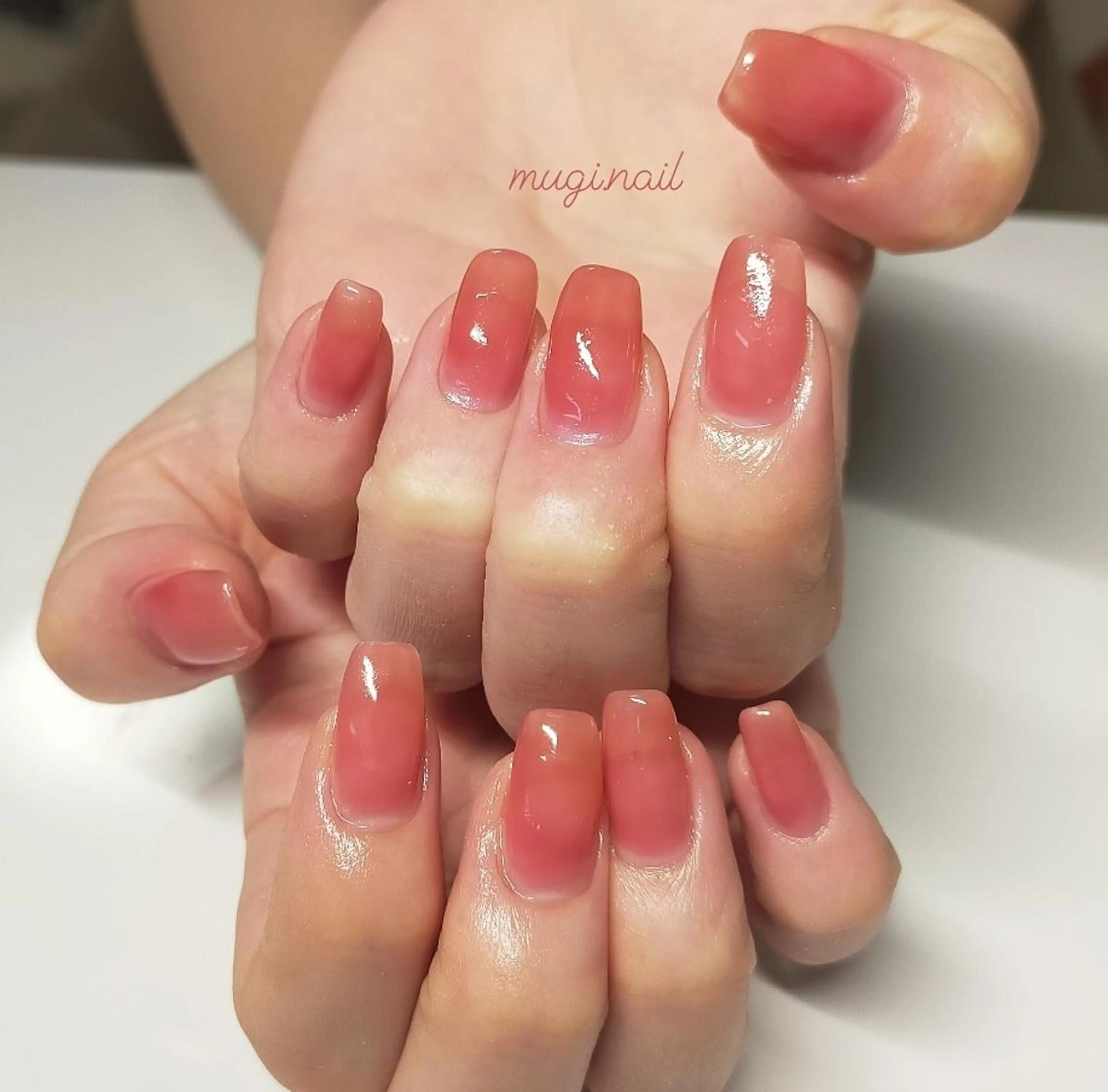 ネイル ワンカラーネイル Lulu nail salon 南堀江店所属・西村 あやかのネイルデザイン