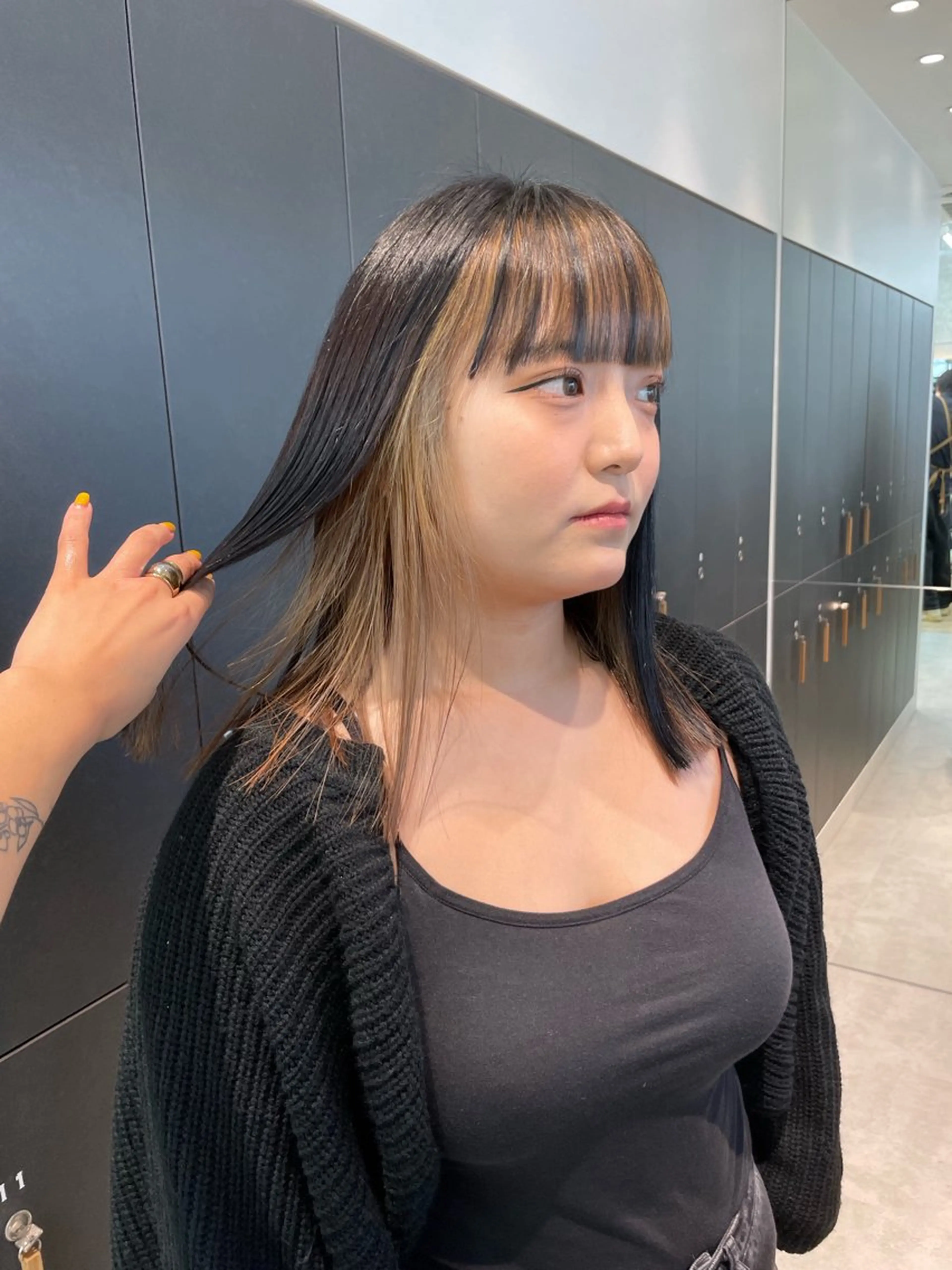 ミディアム カラー ♥️ブリーチ/ボブ/ レイヤー♥️maiのヘアスタイル