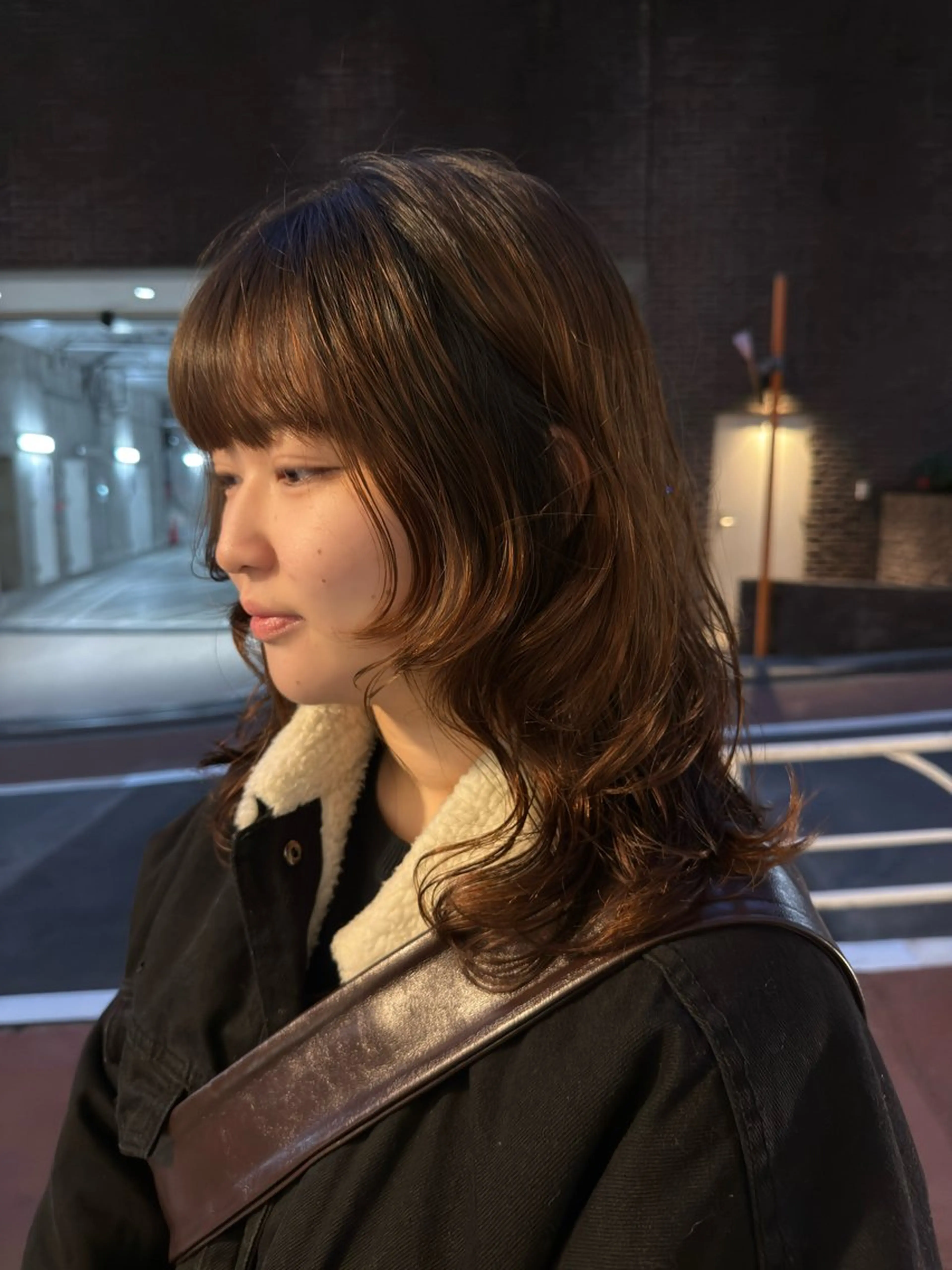 ミディアム パーマ パーマ/ボブ /レイヤー チヒロのヘアスタイル