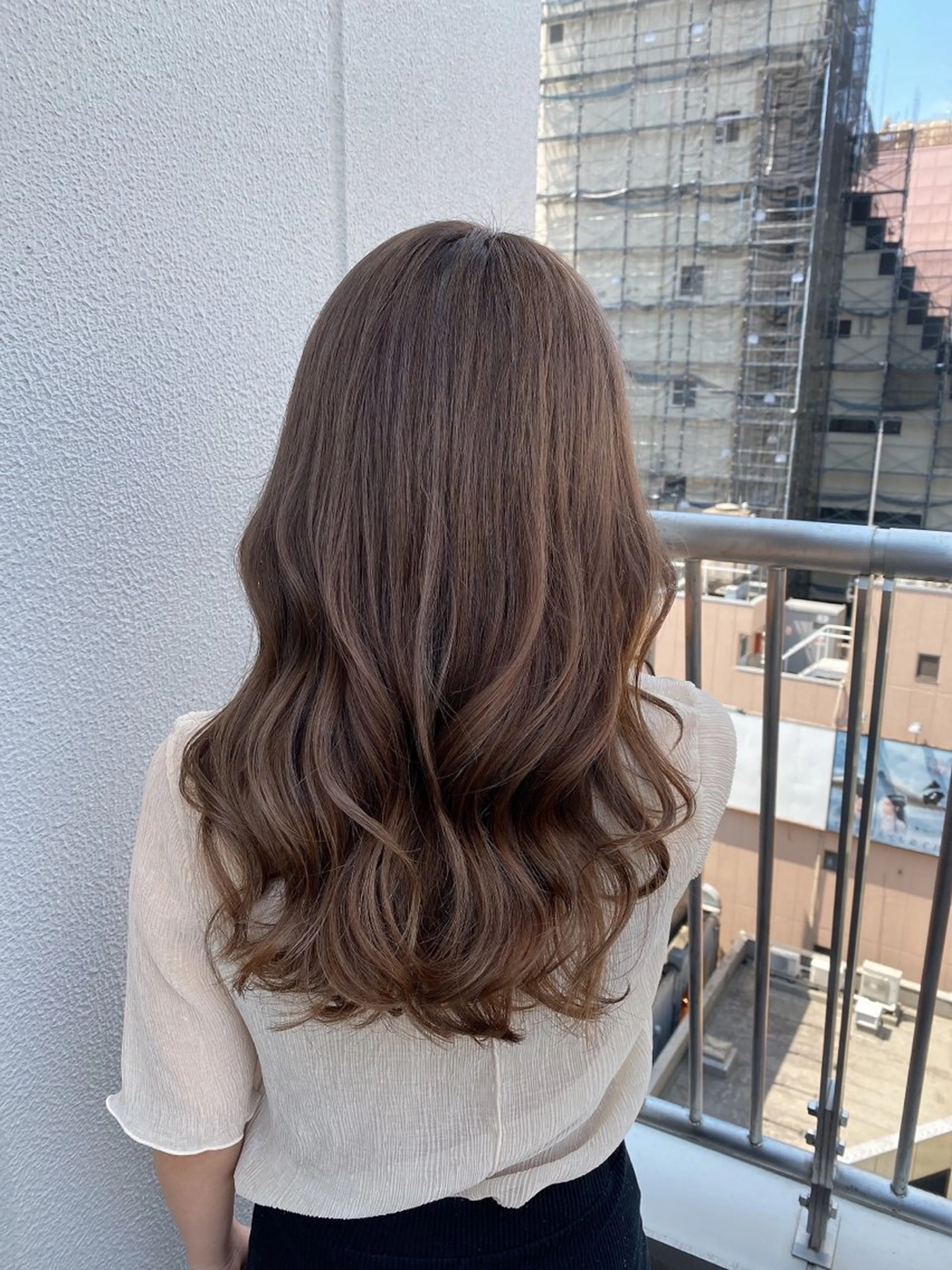 ロング カラー 新宿／透明感カラー/ 髪質改善/早野大空のヘアスタイル