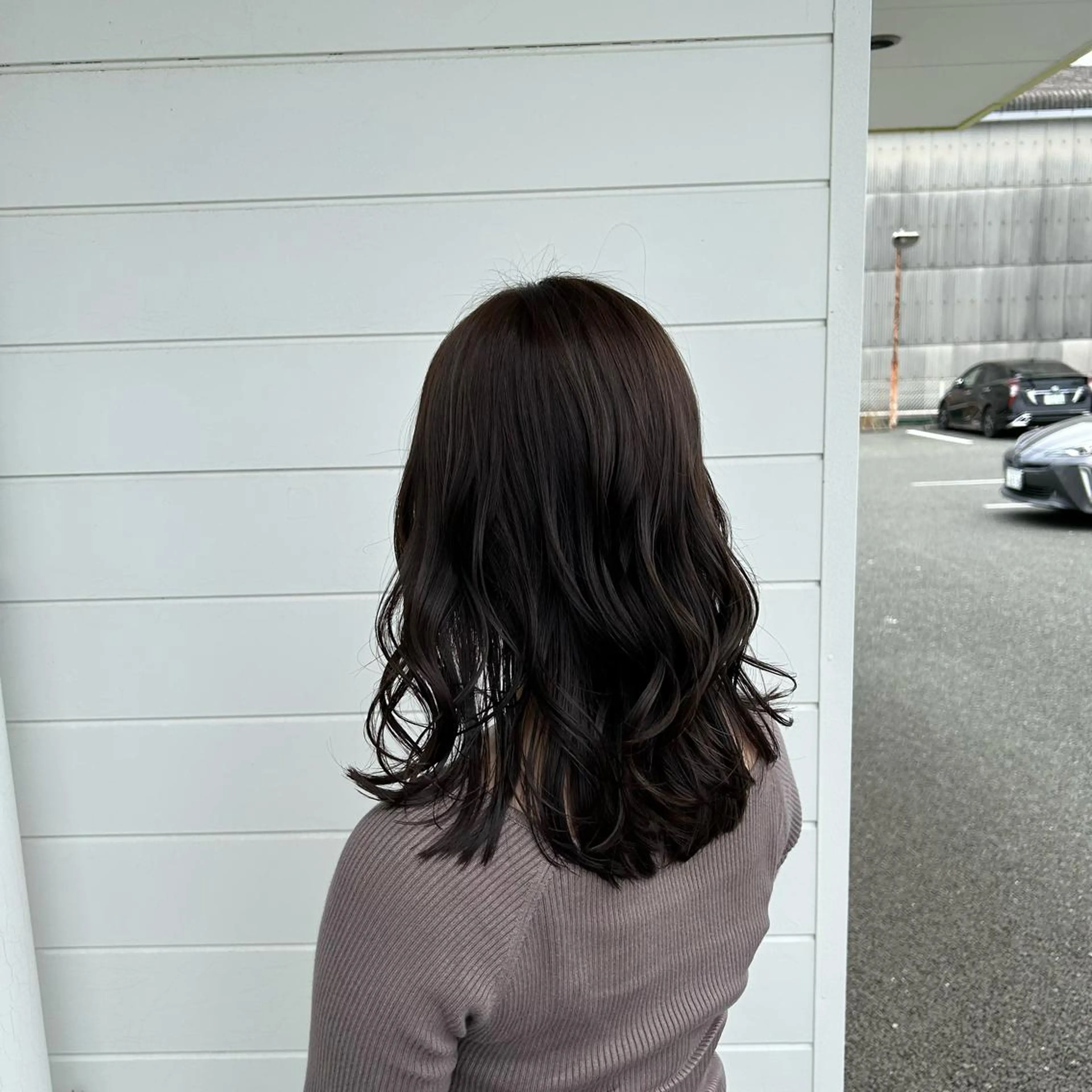 ミディアム カラー ハイライトカラー ハイライト nakano amiのヘアスタイル