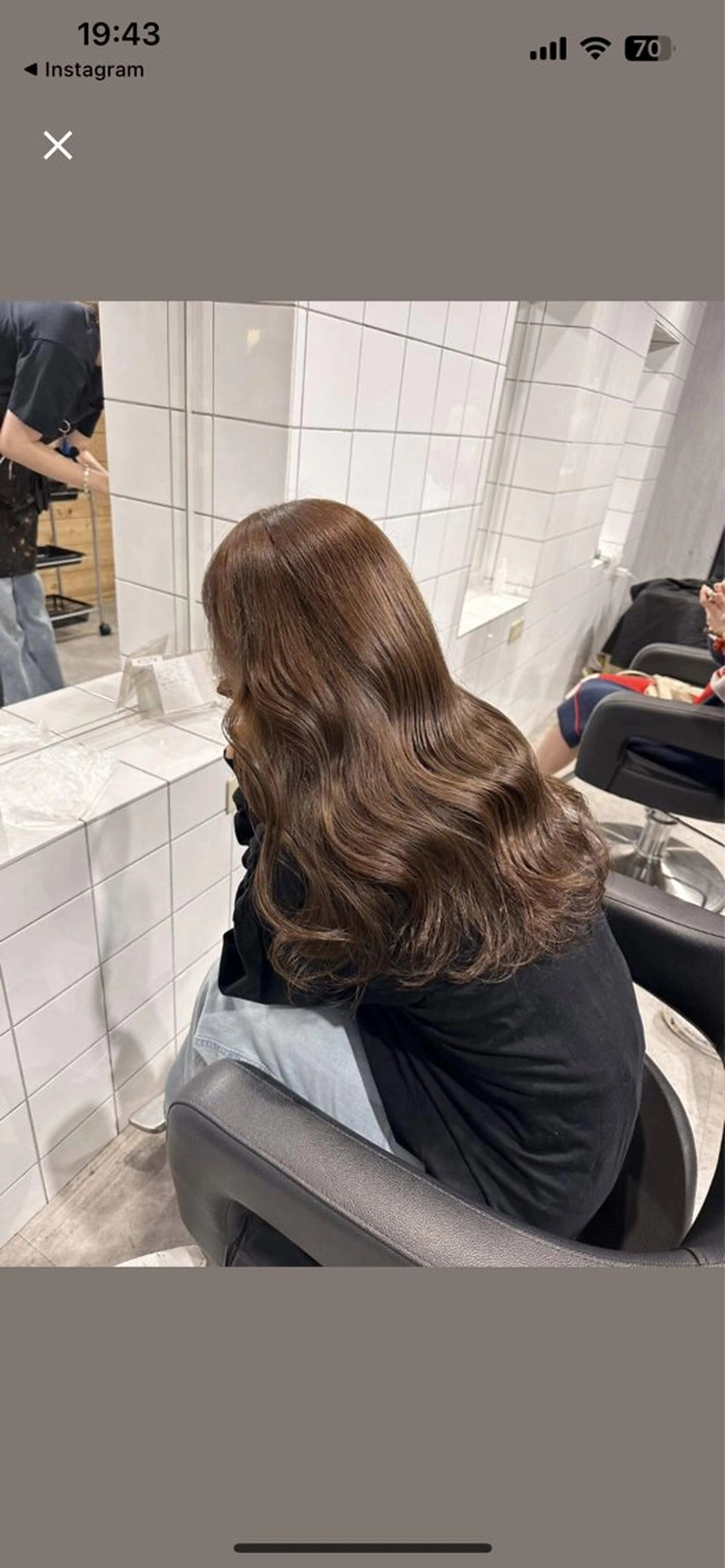 ロング カラー パーマ ヘアアレンジ メンズ キッズ ヘアカラー トリートメント ヘアセット ブリーチなしカラー/ ブラウン/レイヤーのヘアスタイル