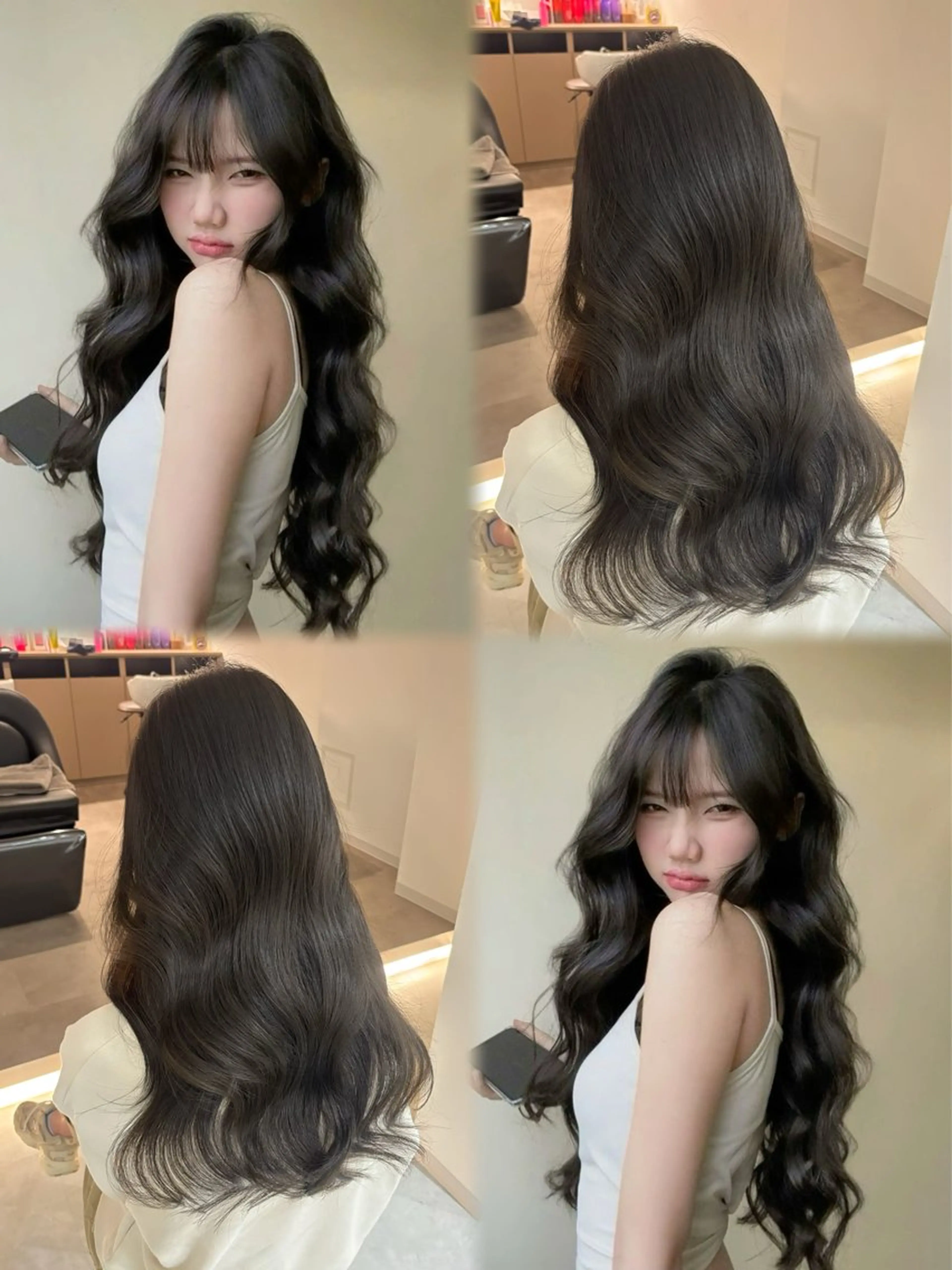 セミロング カラー ベージュカラー ブリーチ ブラウンカラー ケアブリーチ カシス カット ヘアカラー トリートメント レイヤー/ボブモデル 募集中🕊️正源のヘアスタイル