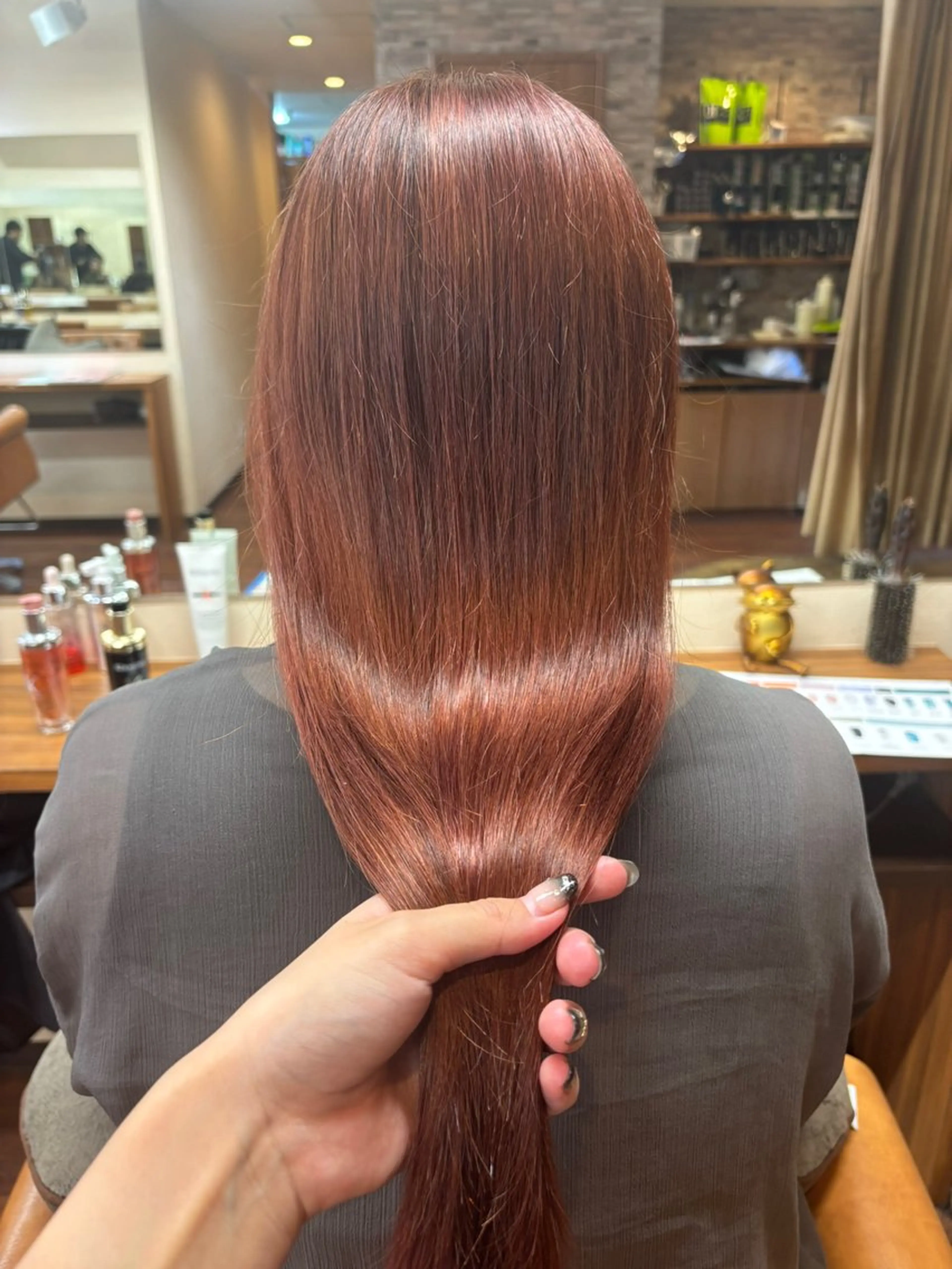 ロング ヘアカラー トリートメント ヘッドスパ 🎀あいか🎀 六本松/モデル募集中のヘアスタイル