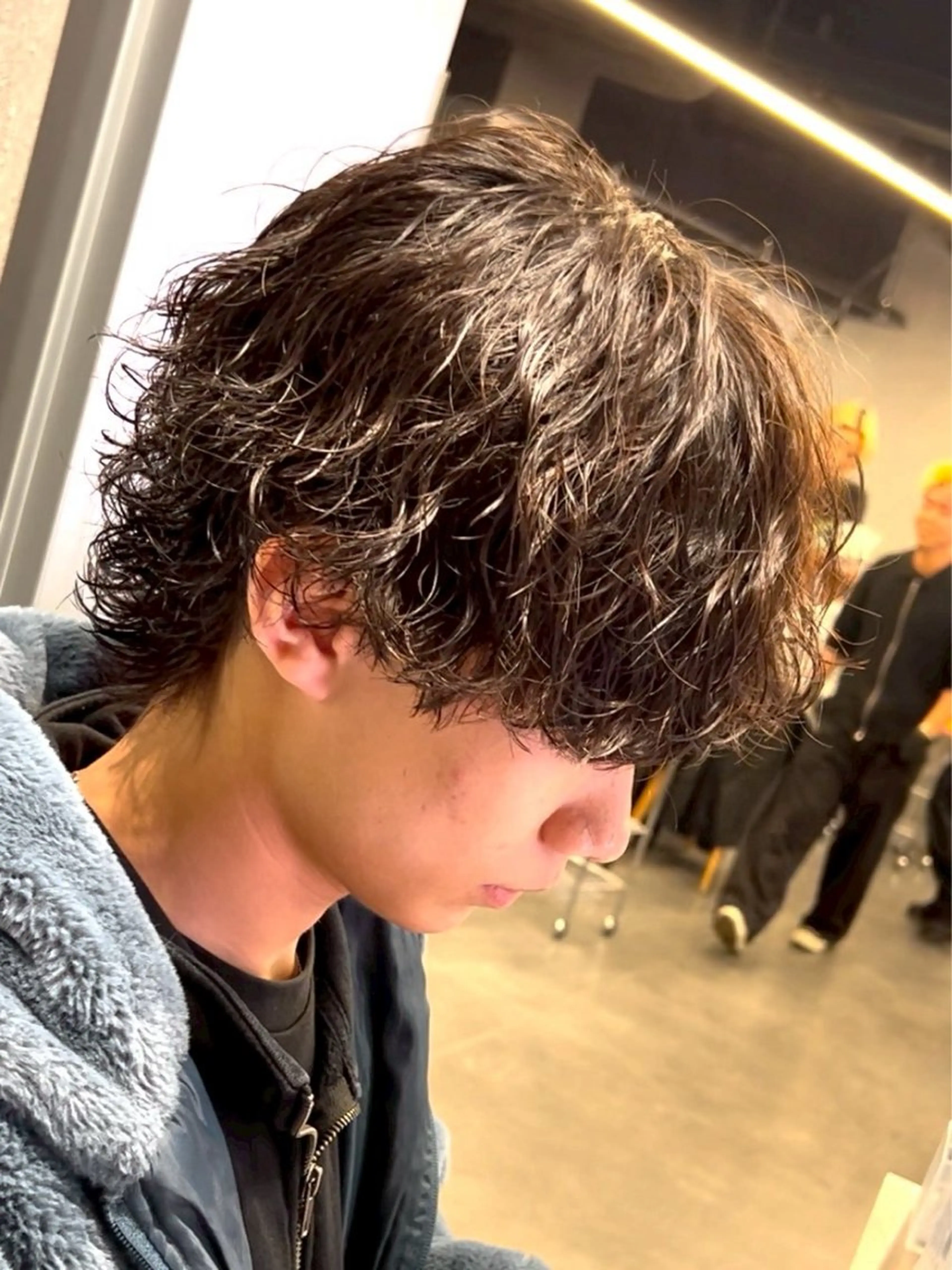 ショート パーマ メンズ メンズパーマ 波巻きパーマ メンズ特化型美容師 sakuraのヘアスタイル