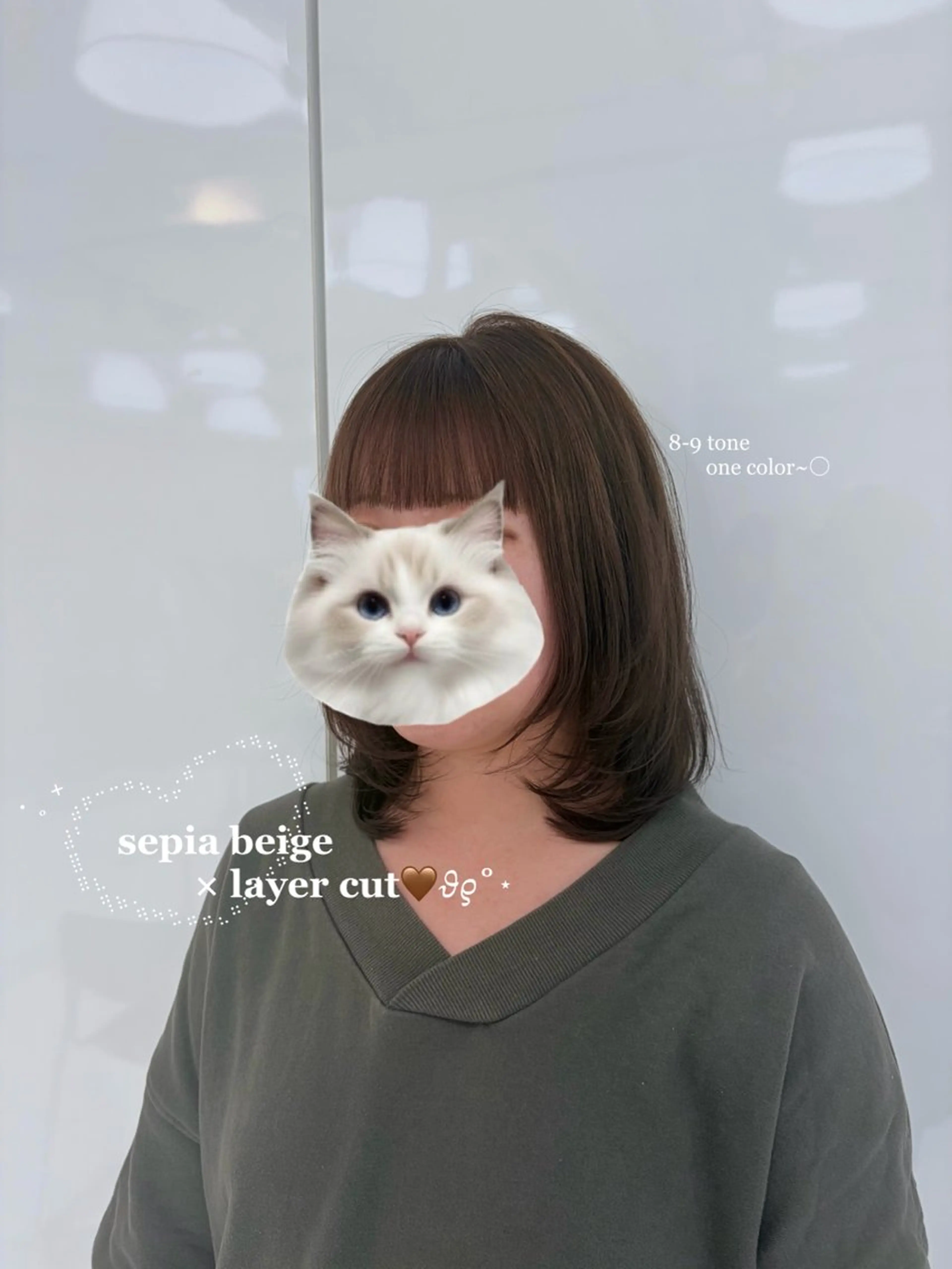 ミディアム カラー 𝐇𝐚𝐧𝐚 /モデル募集中🎀のヘアスタイル