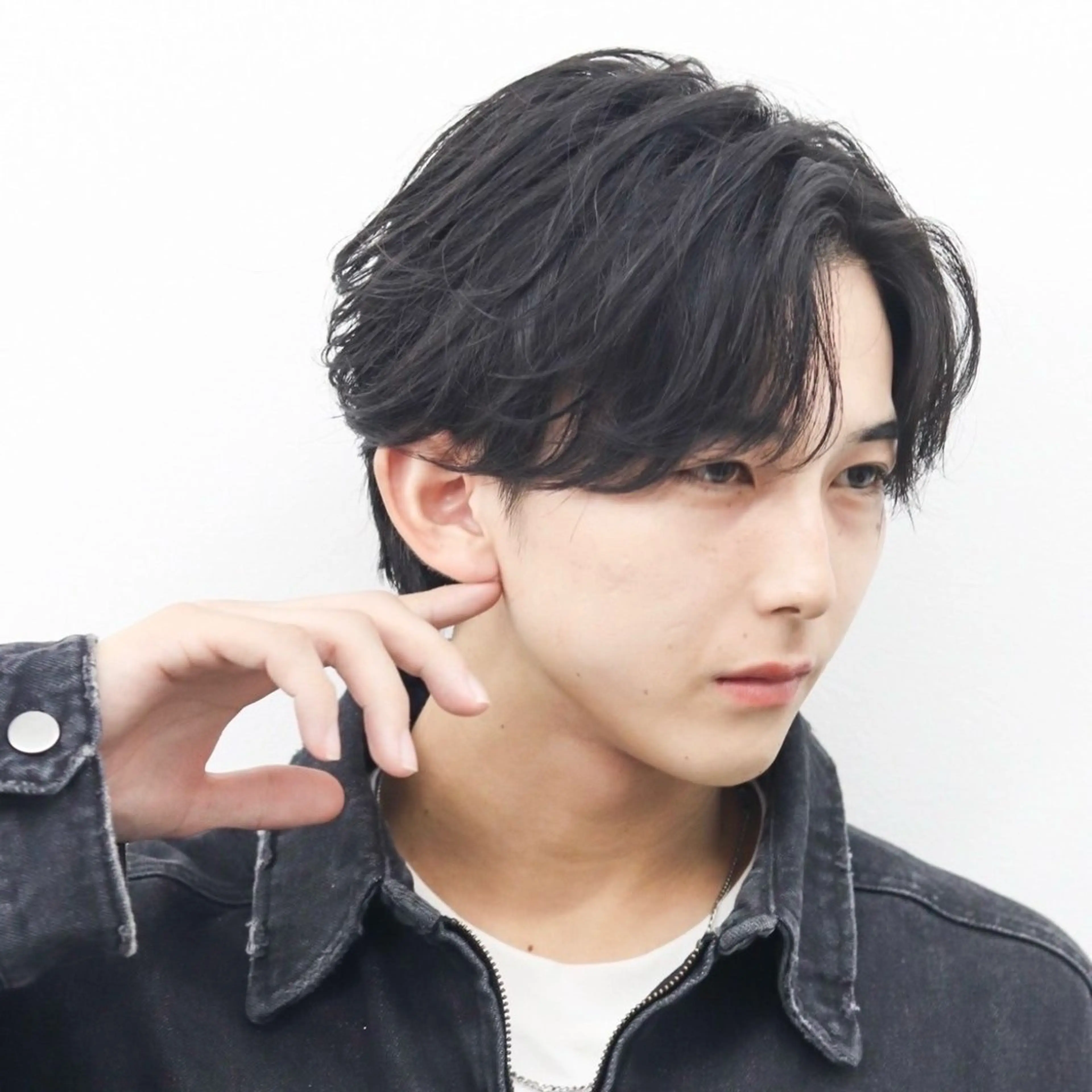 ミディアム カラー パーマ メンズ カット トリートメント シースルーマッシュ/ メンズ/KYOHEIのヘアスタイル