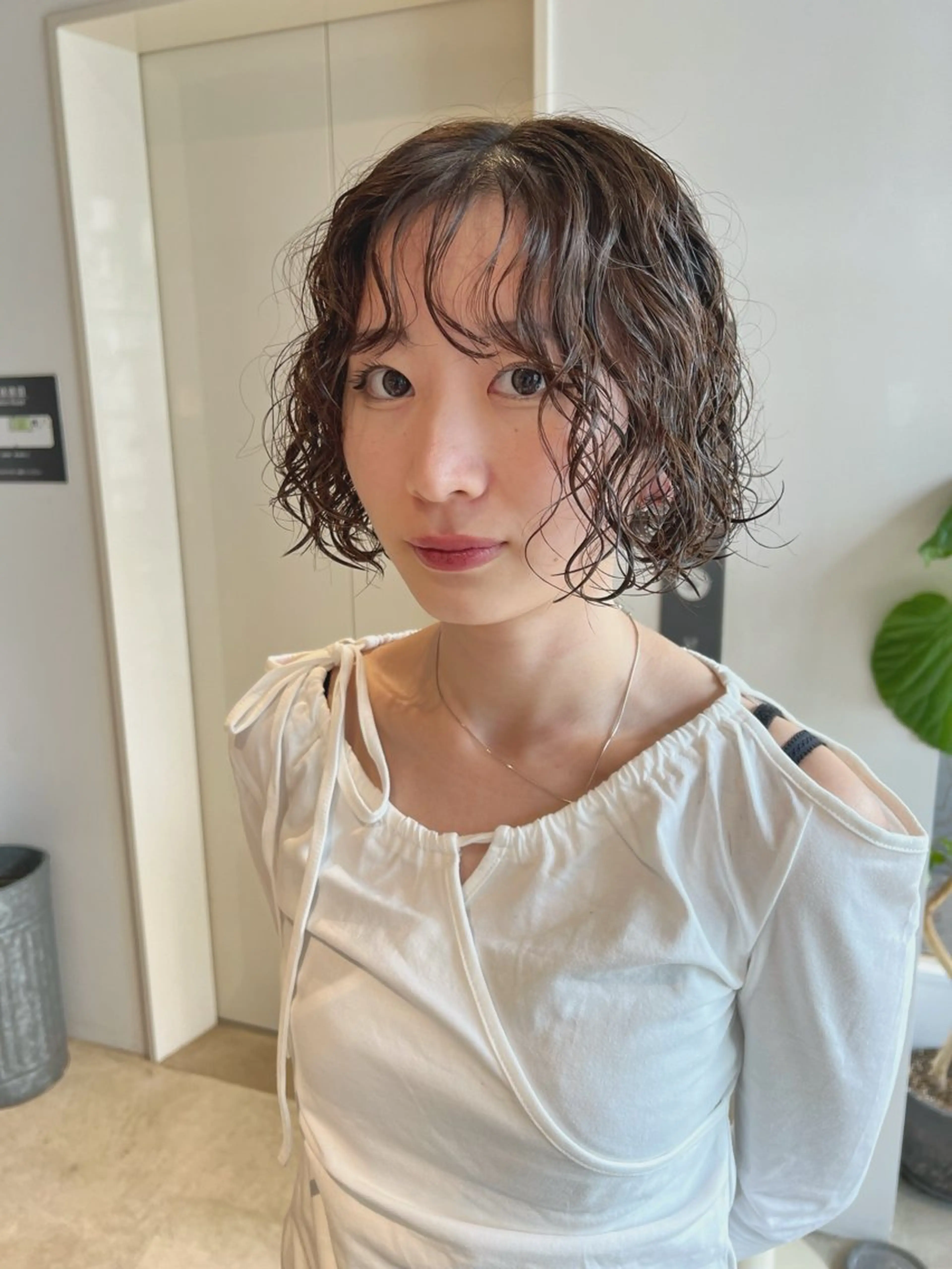 ミディアム カット パーマ 大澤 叶方のヘアスタイル