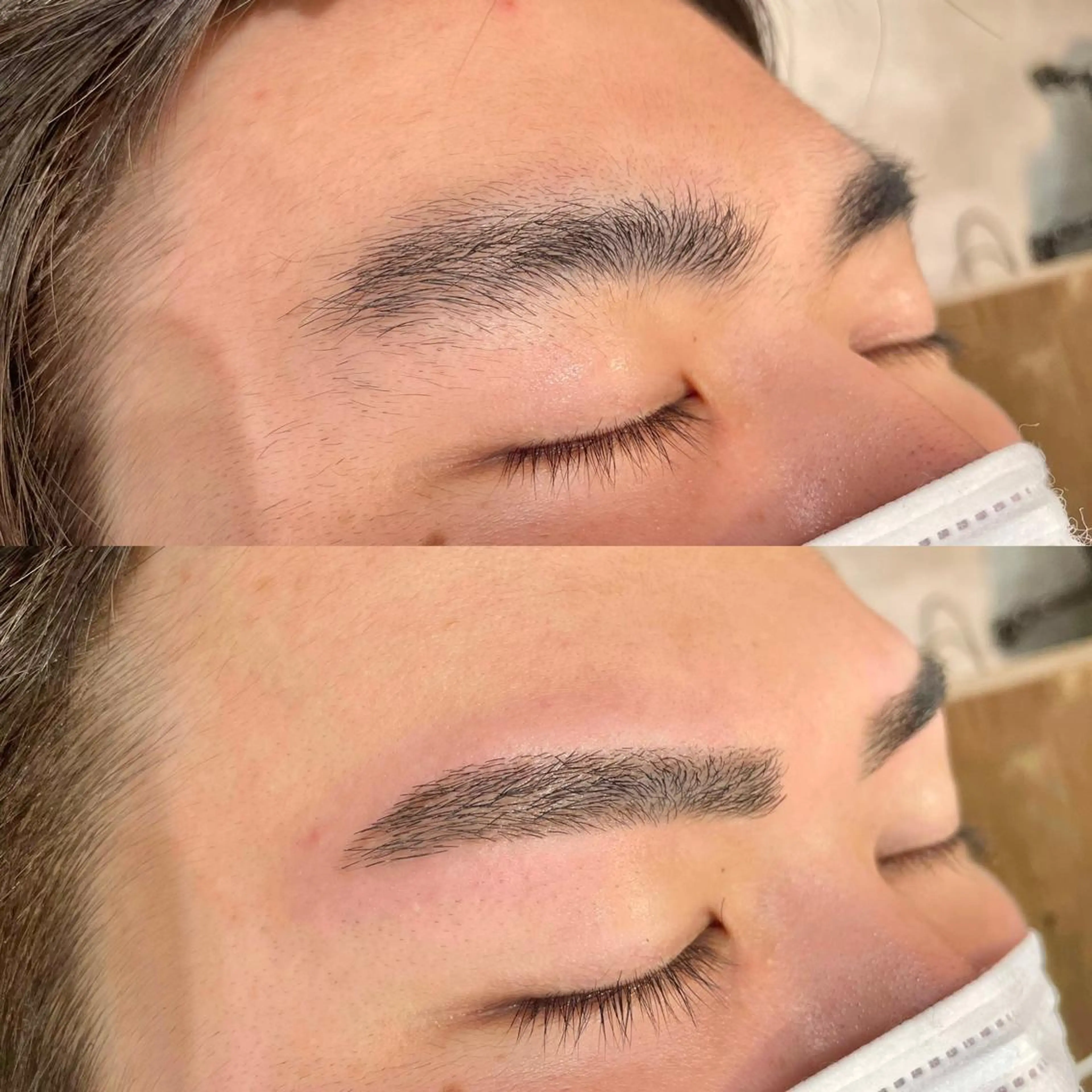 アイブロウ メンズアイブロウ 眉毛ワックス脱毛 ワックス脱毛 KUSAKAWA 新宿マルイ本館 店長のマツエク・マツパデザイン