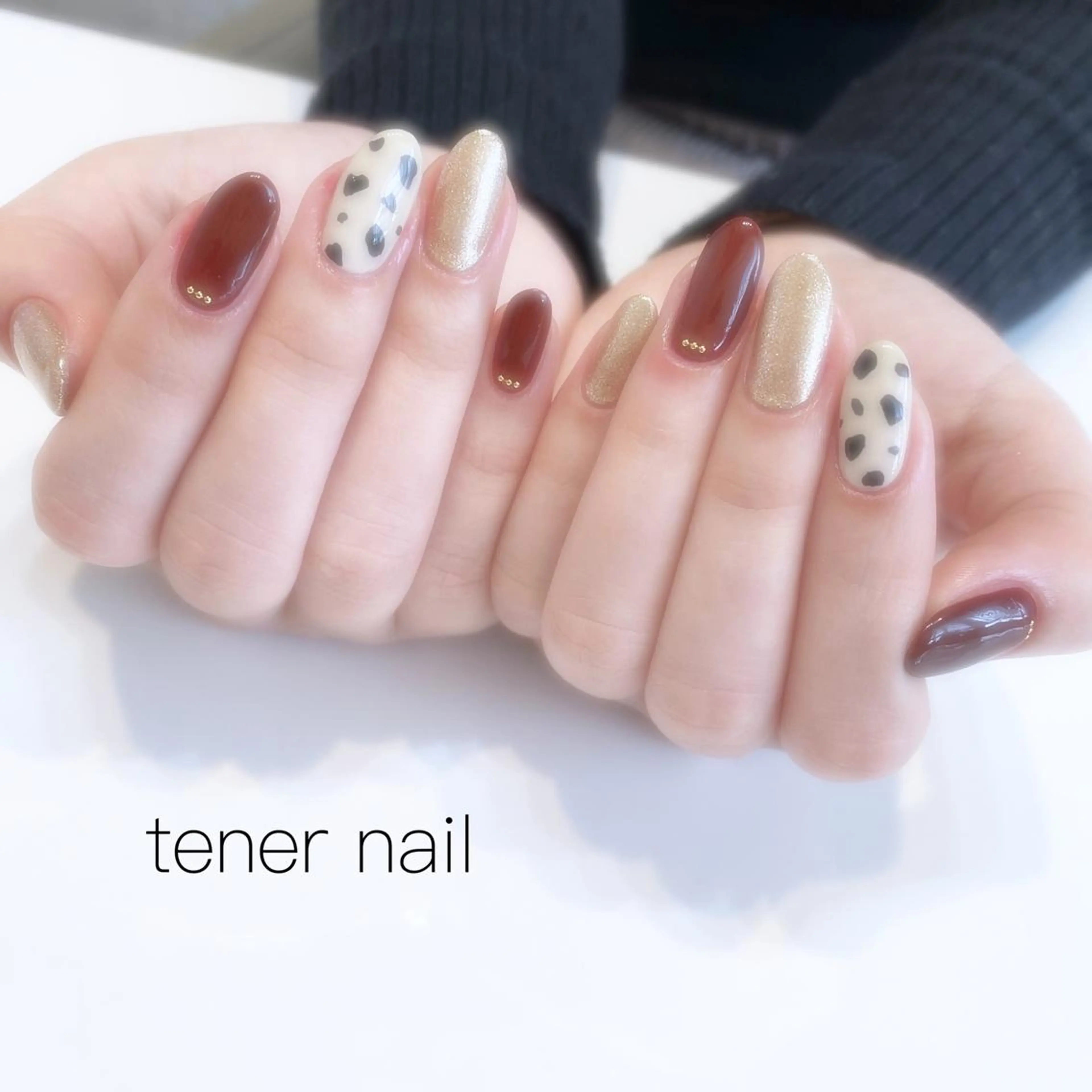 ネイル アートネイル ボルドー tener  nail  テネルネイル所属・テネルネイル tener nailのネイルデザイン