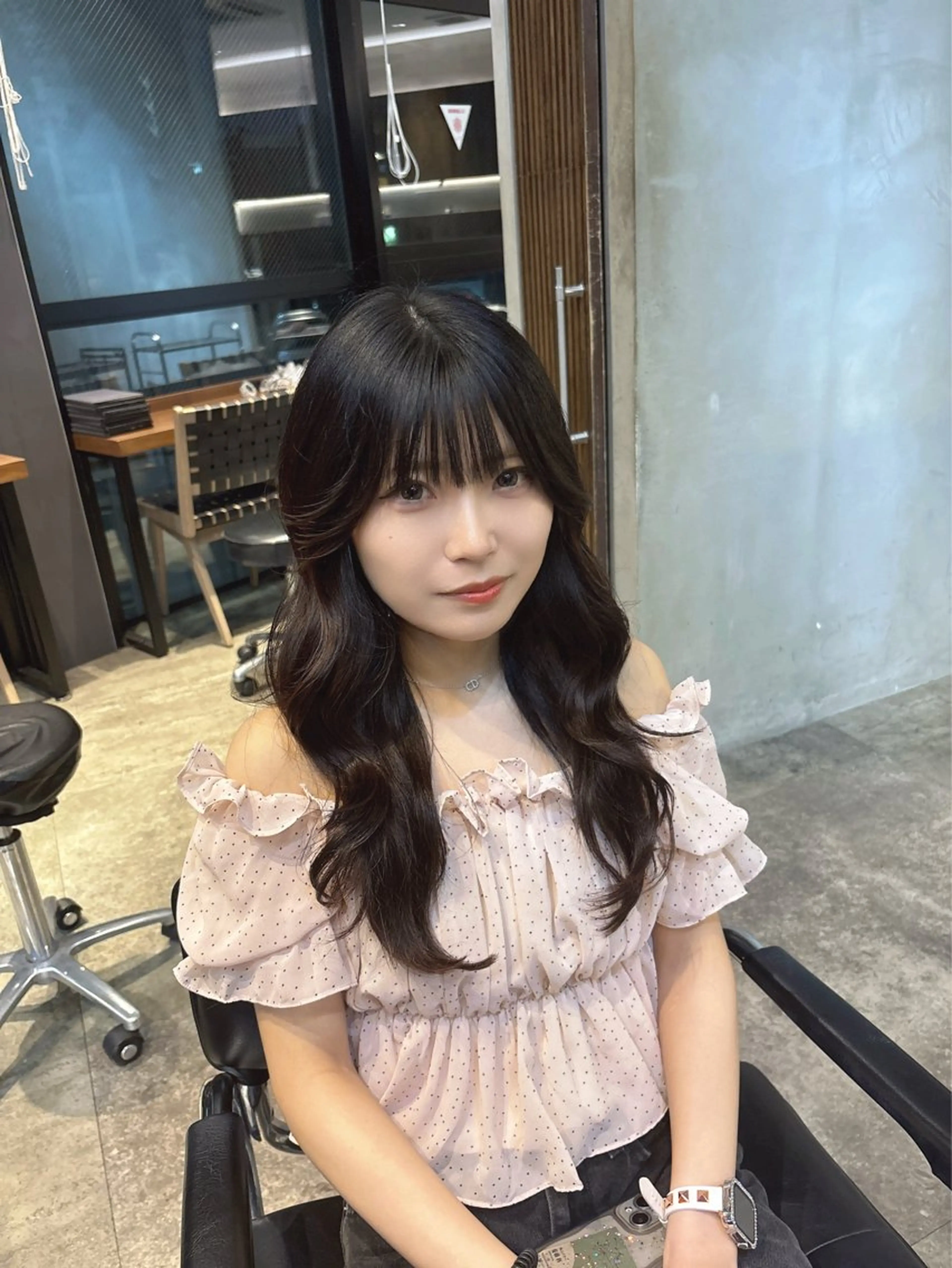 ロング カット ヘアカラー 渋谷/韓国レイヤー 顔まわり特化マサキのヘアスタイル