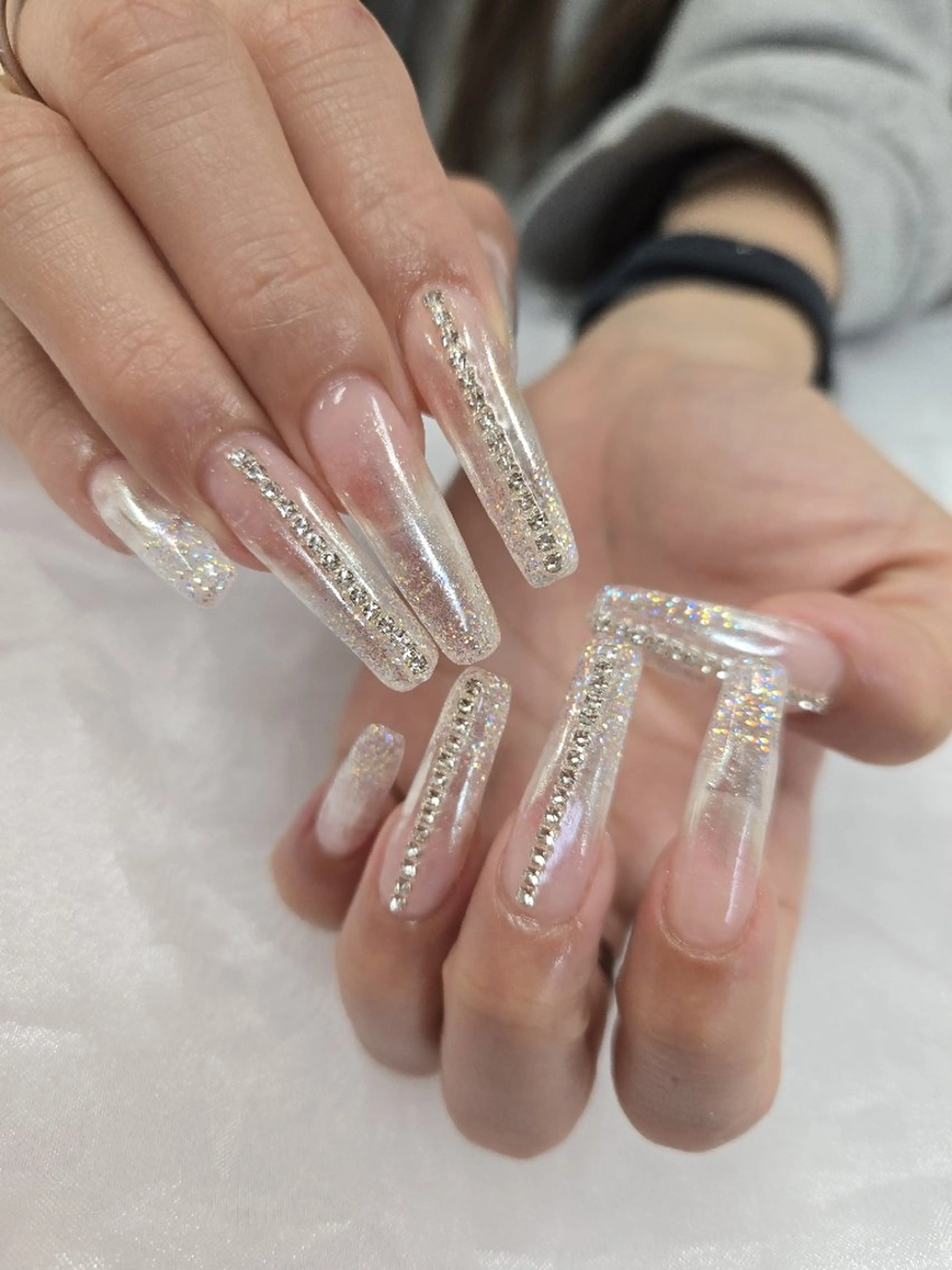 ネイル アートネイル オーロラネイル チークネイル ジェルネイル グラデーション ハンドネイル 河野ちえ (雑誌掲載サロン)のネイルデザイン