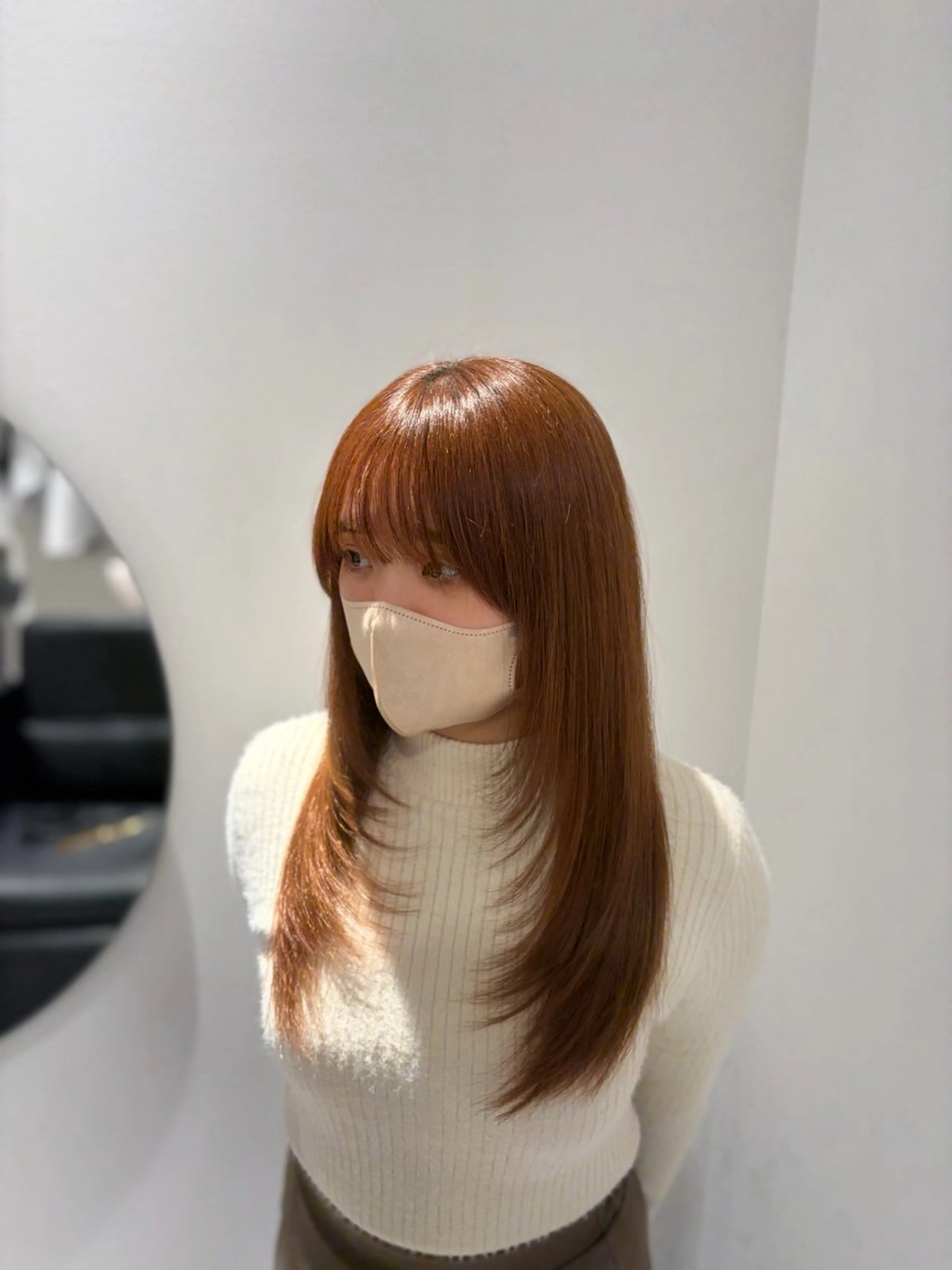 ロング カラー 顔まわりレイヤー レイヤーカット 似合わせカット カット ヘアカラー トリートメント 高取大将 /髪質改善/艶髪のヘアスタイル