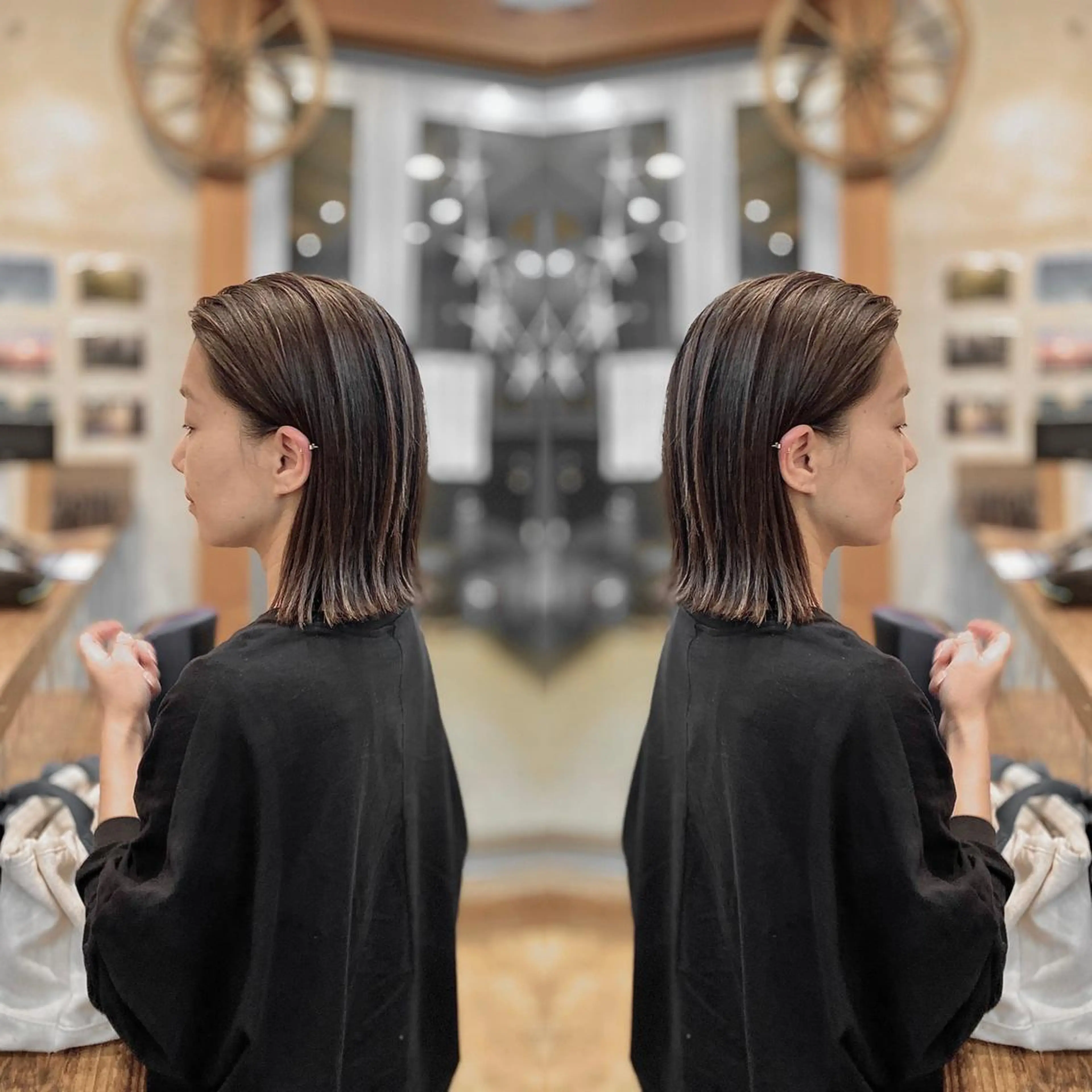 カット＋プレミアム縮毛矯正＋3ステップトリートメントホームケア 付きの写真