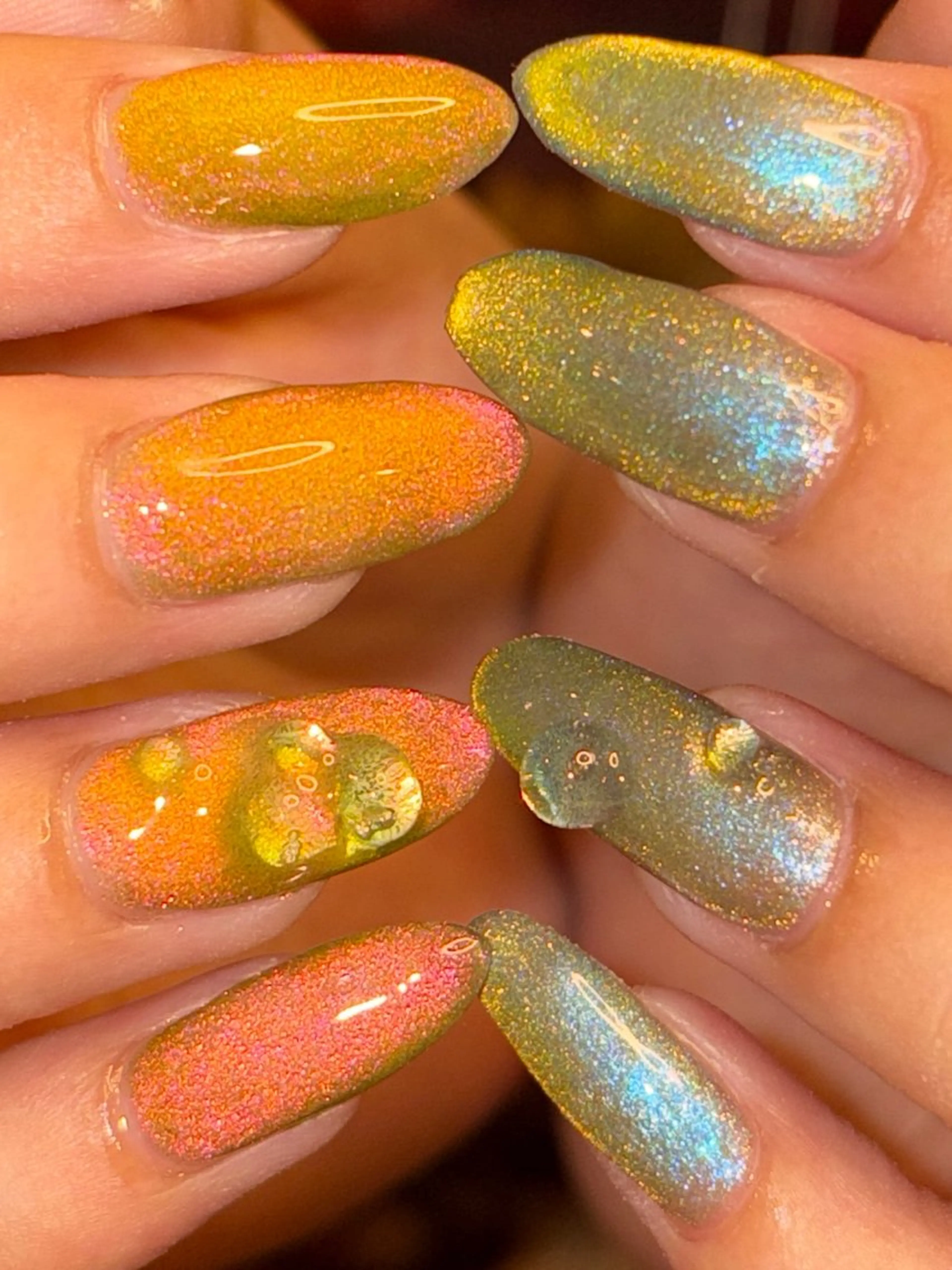 《長さだし／オフなし／ベーシックデザイン》［ワンカラー＊フレンチ＊グラデ］【1本ずつ色変更可✳︎】ラメ・マグ・ミラーも◎の写真