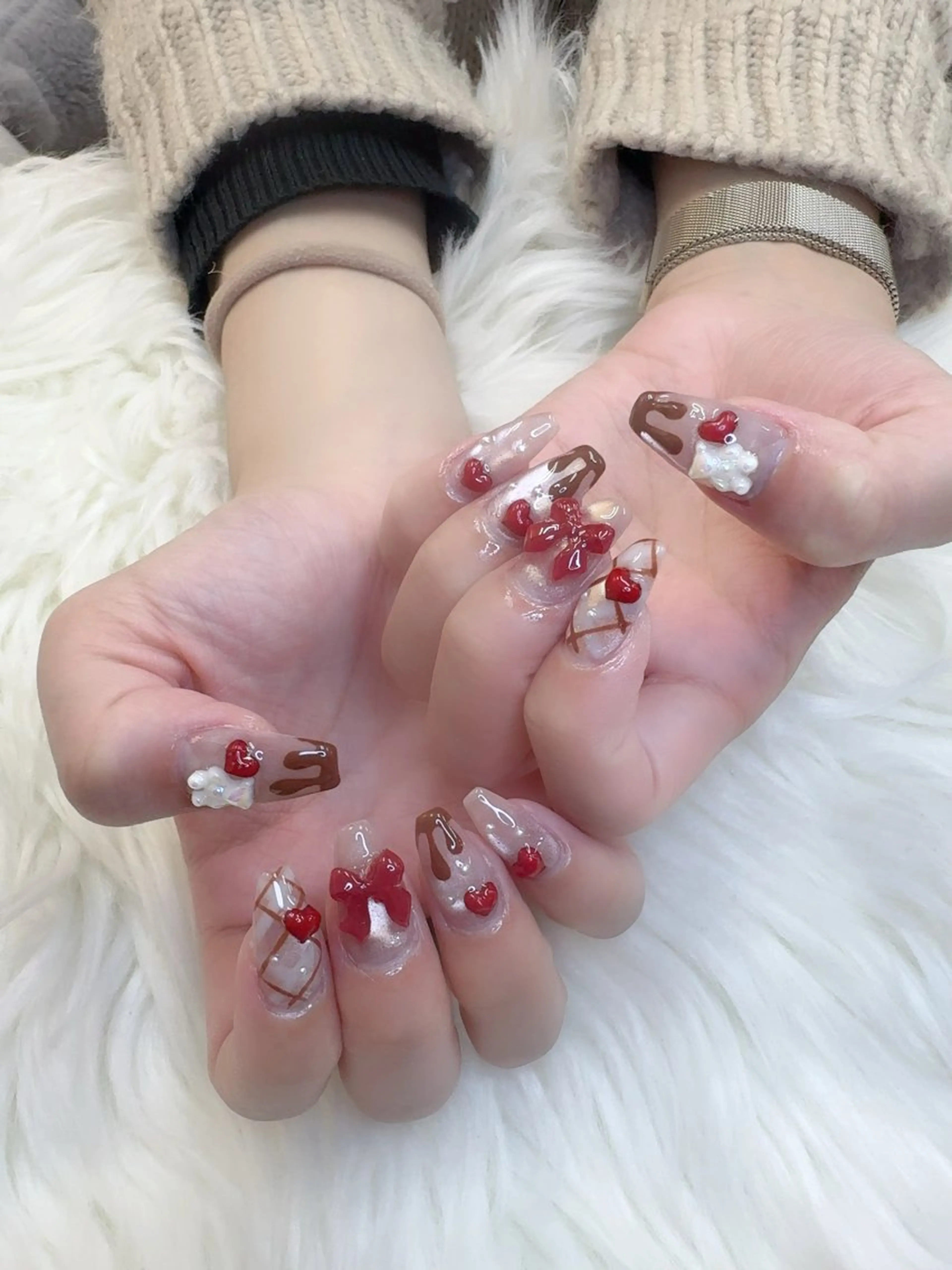 ネイル フレンチネイル 韓国ネイル マグネットネイル ニュアンスネイル オフィスネイル ハンドネイル Mlan Nailのネイルデザイン