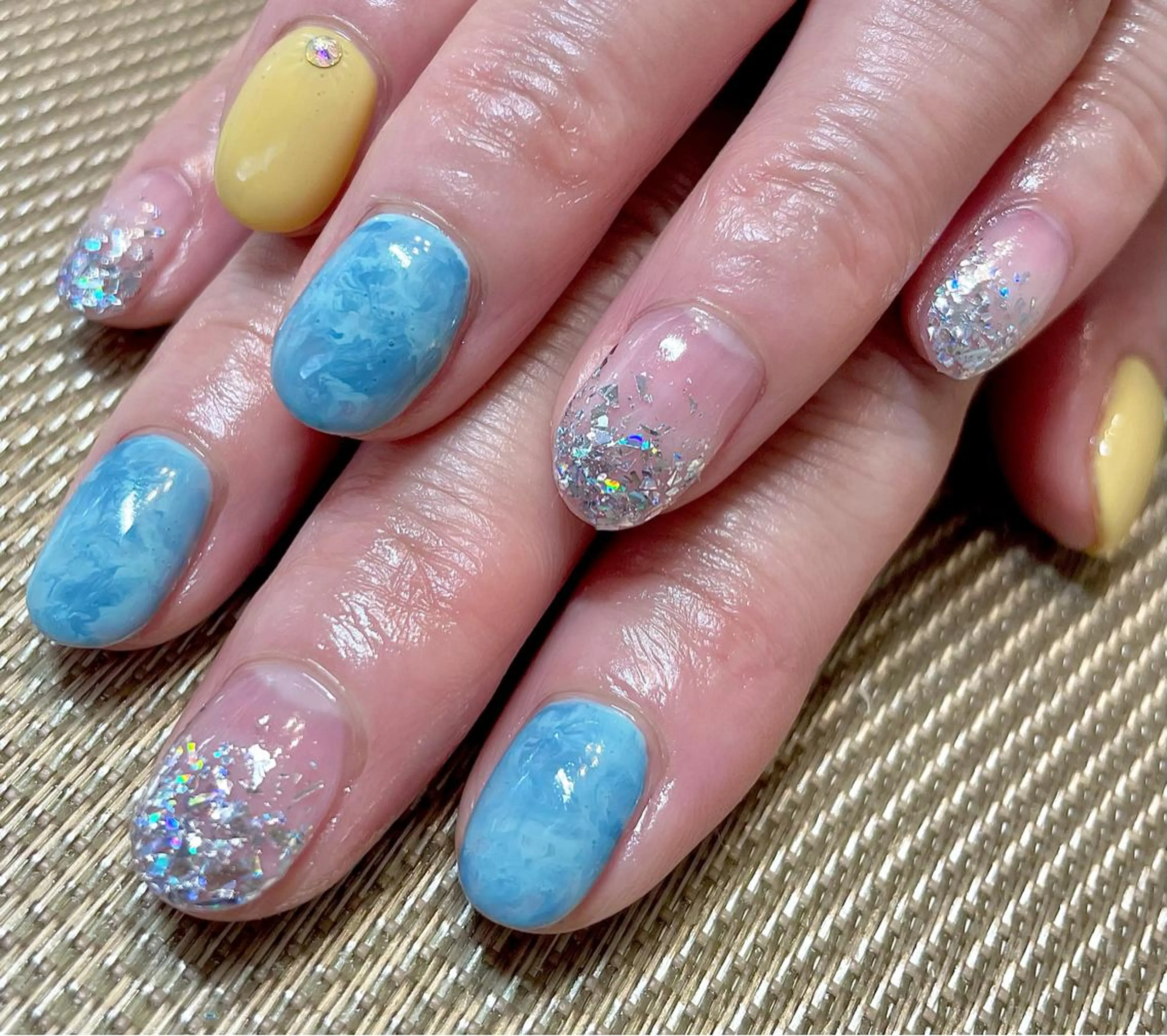 ネイル アートネイル 大理石ネイル(マーブル) Up styleのネイルデザイン