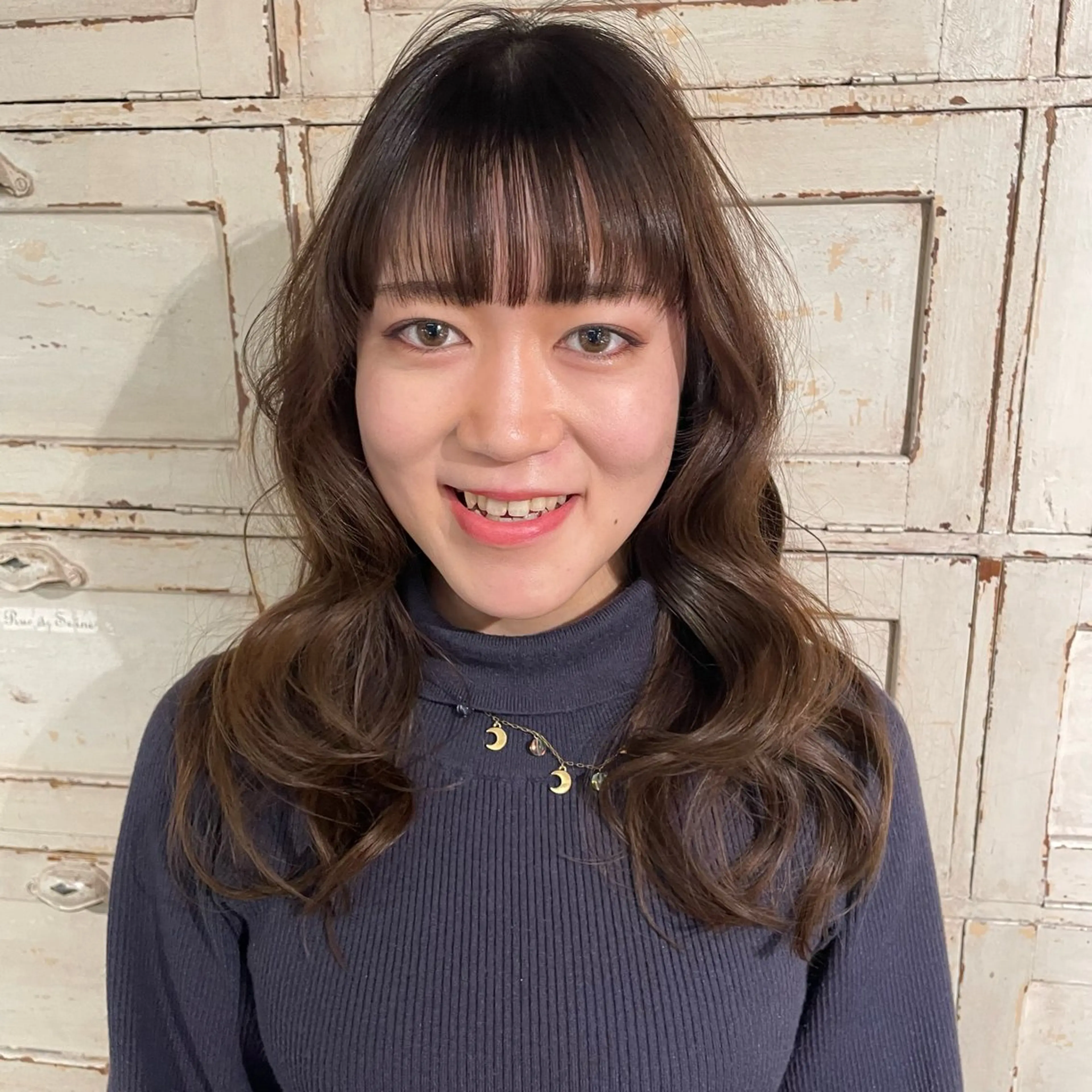 セミロング カラー カット ヘアカラー RorriM natsuのヘアスタイル