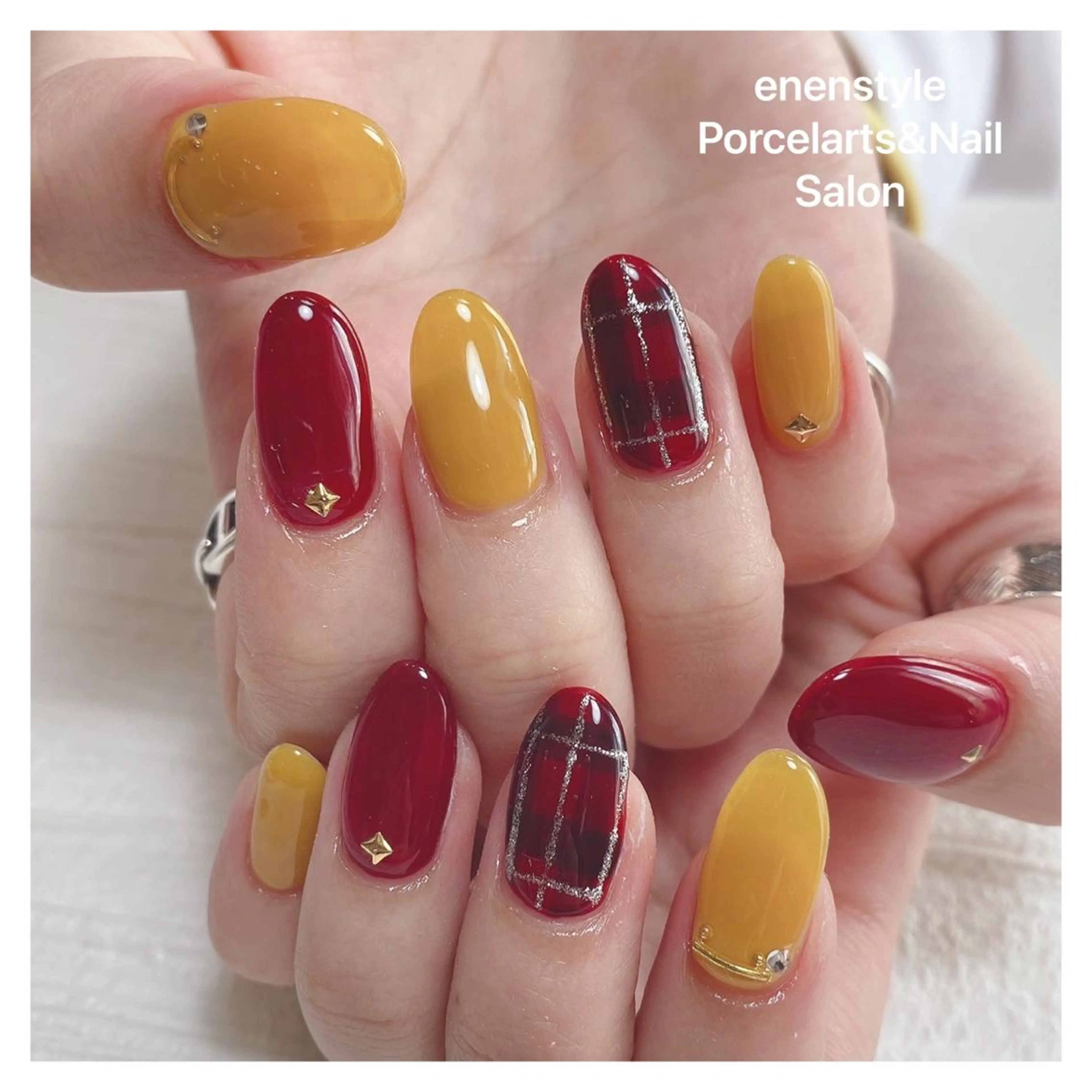 ミディアム ネイル 👑enen style👑のネイルデザイン